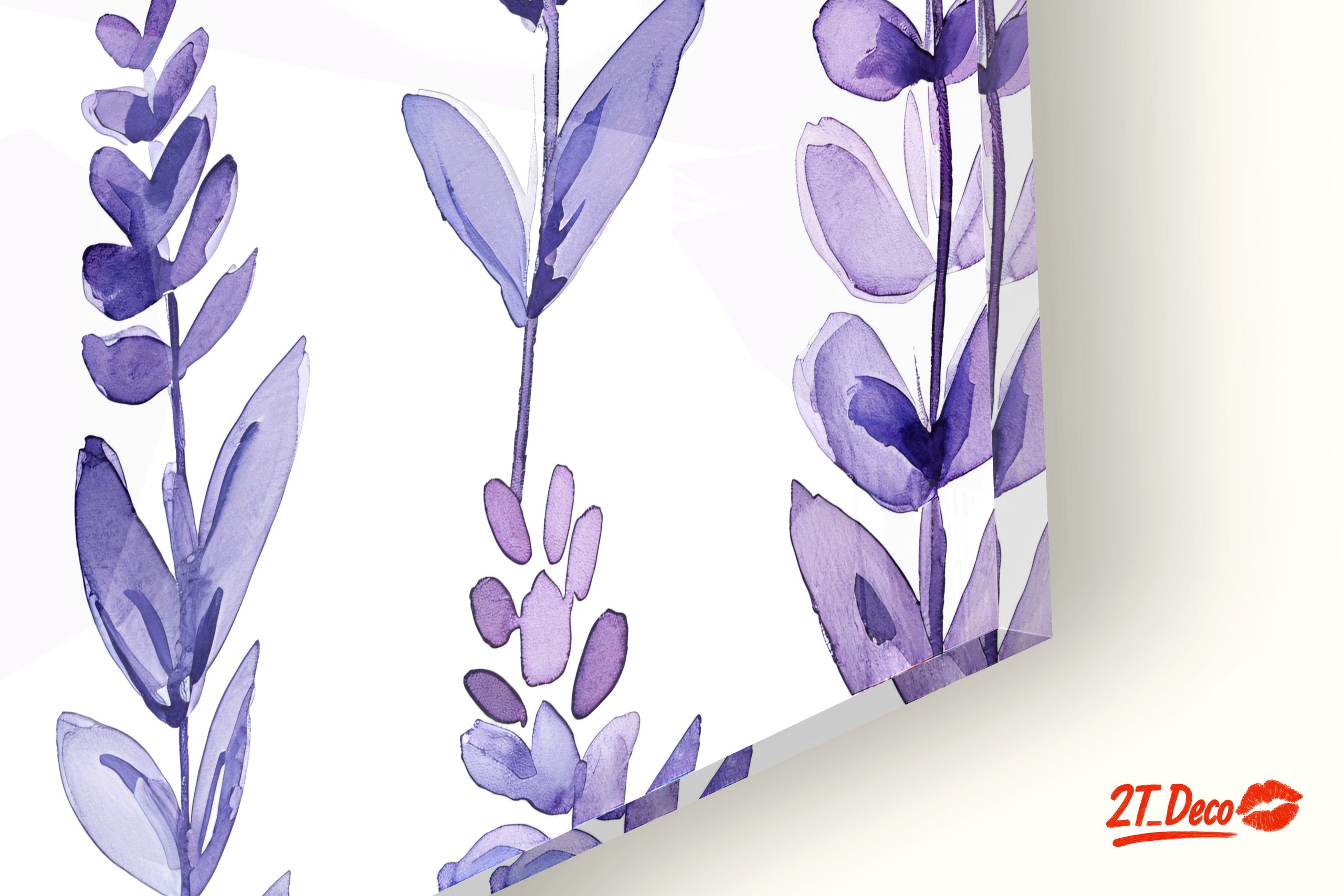 Lavender Botanical Leaf Art - Image 9
