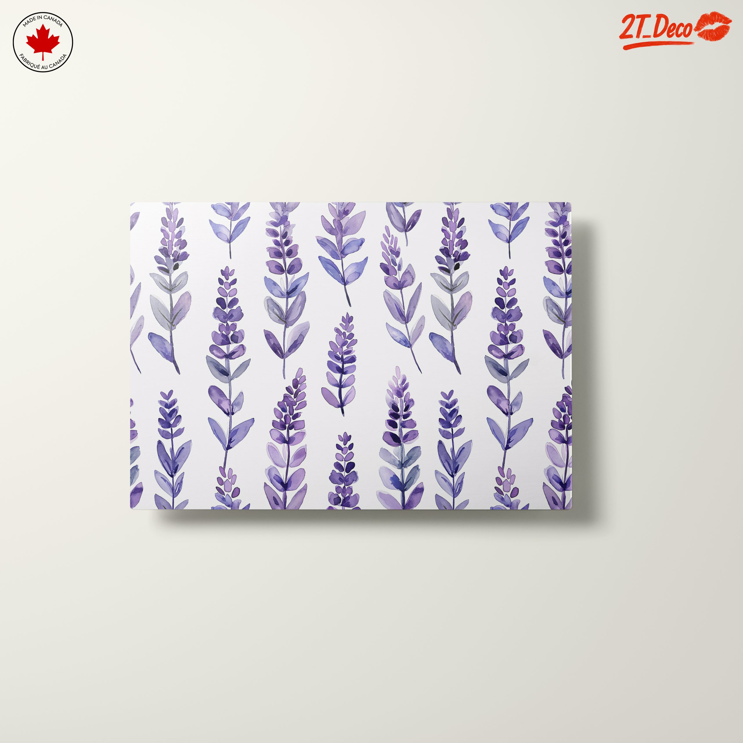 Lavender Botanical Leaf Art - Image 10