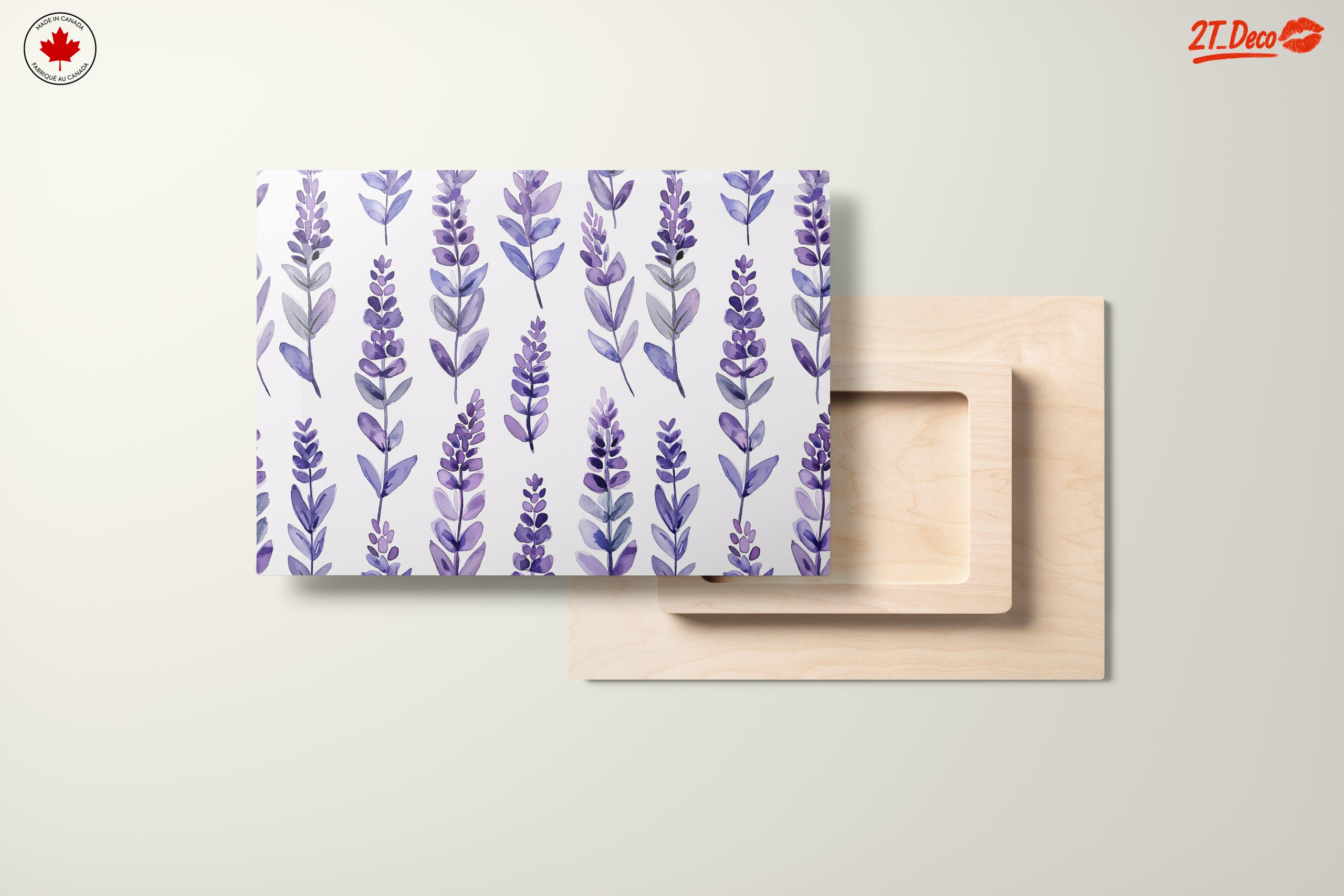 Lavender Botanical Leaf Art - Image 11