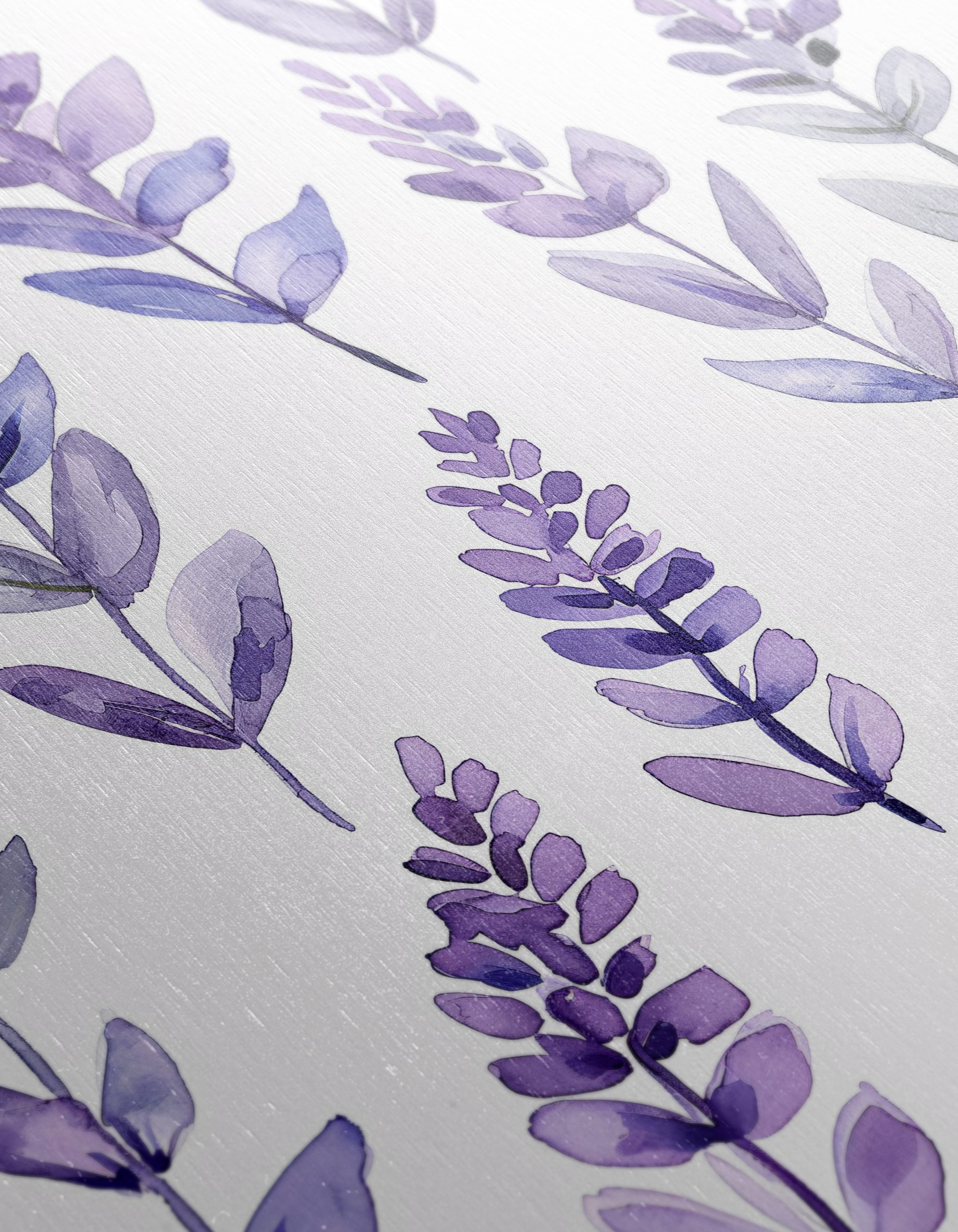 Lavender Botanical Leaf Art - Image 12