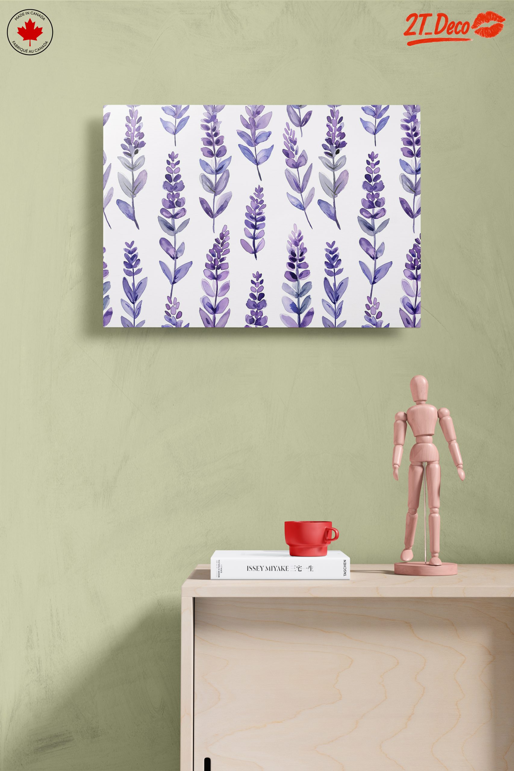 Lavender Botanical Leaf Art - Image 14
