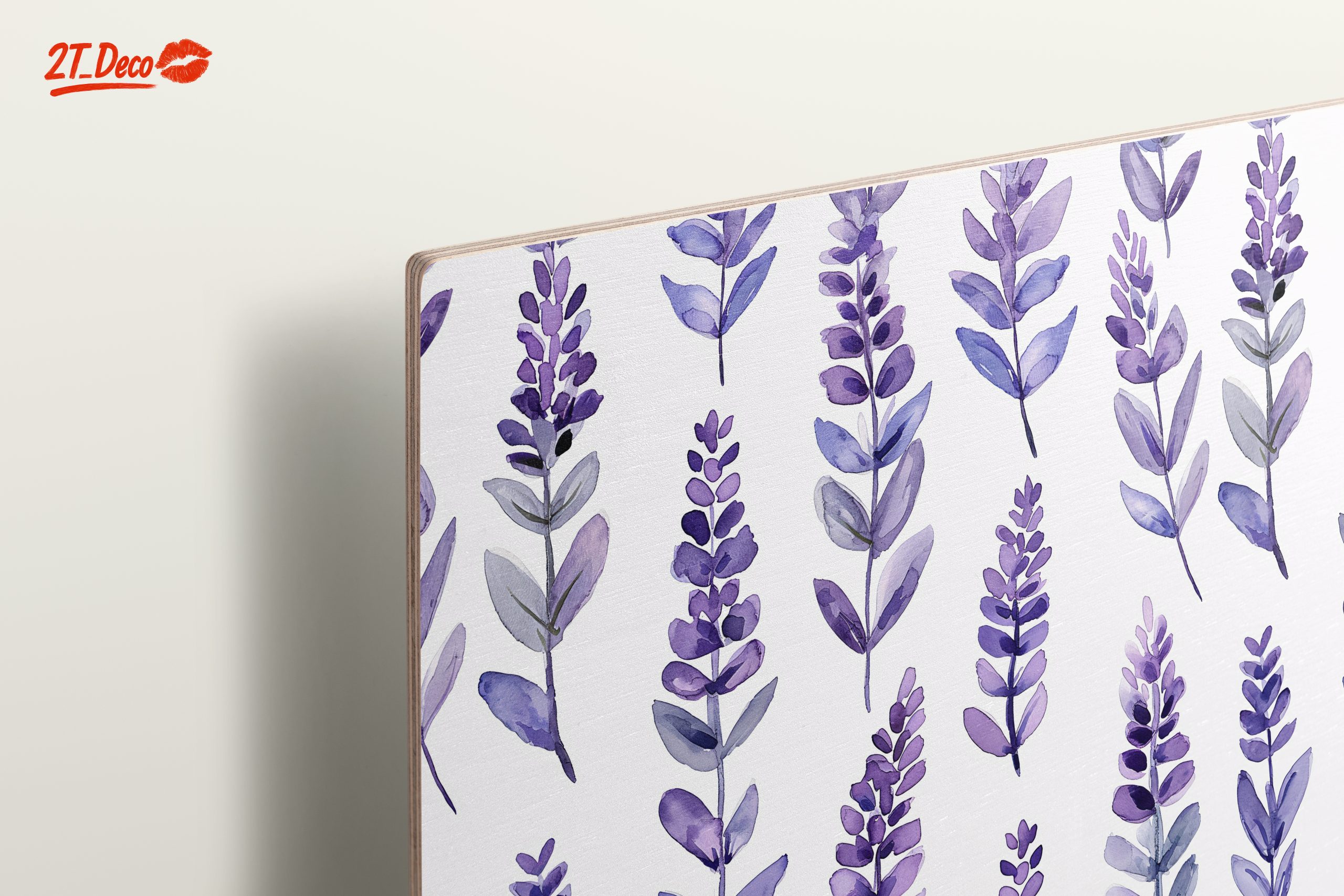 Lavender Botanical Leaf Art - Image 15