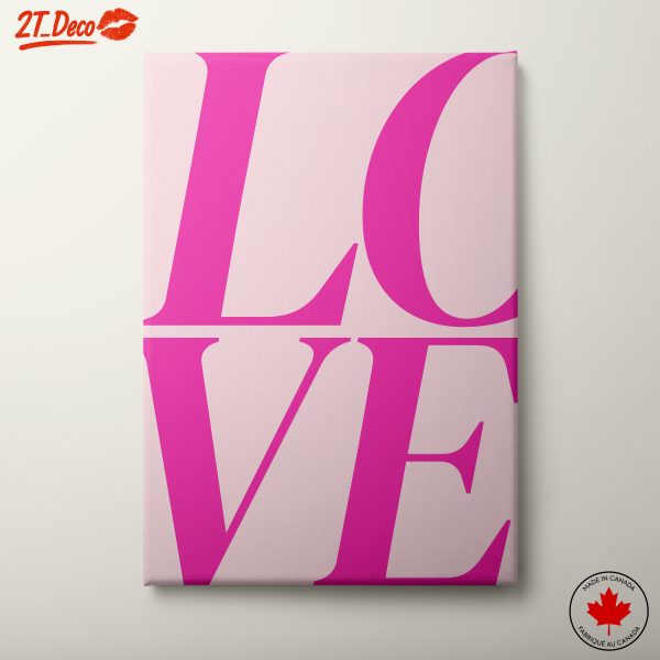Bold Typographic Love Artwork