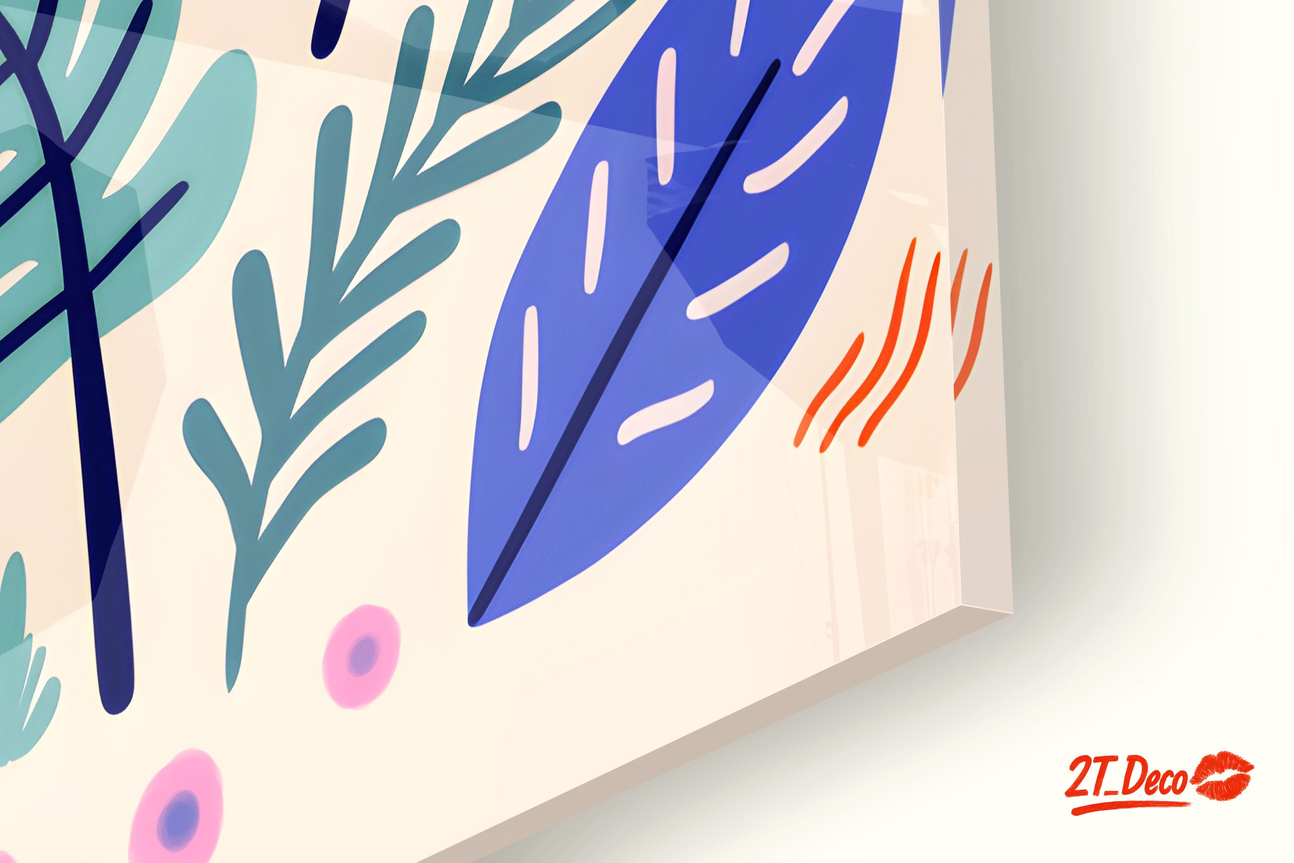 Vibrant Botanical Abstract Art Design - Image 9
