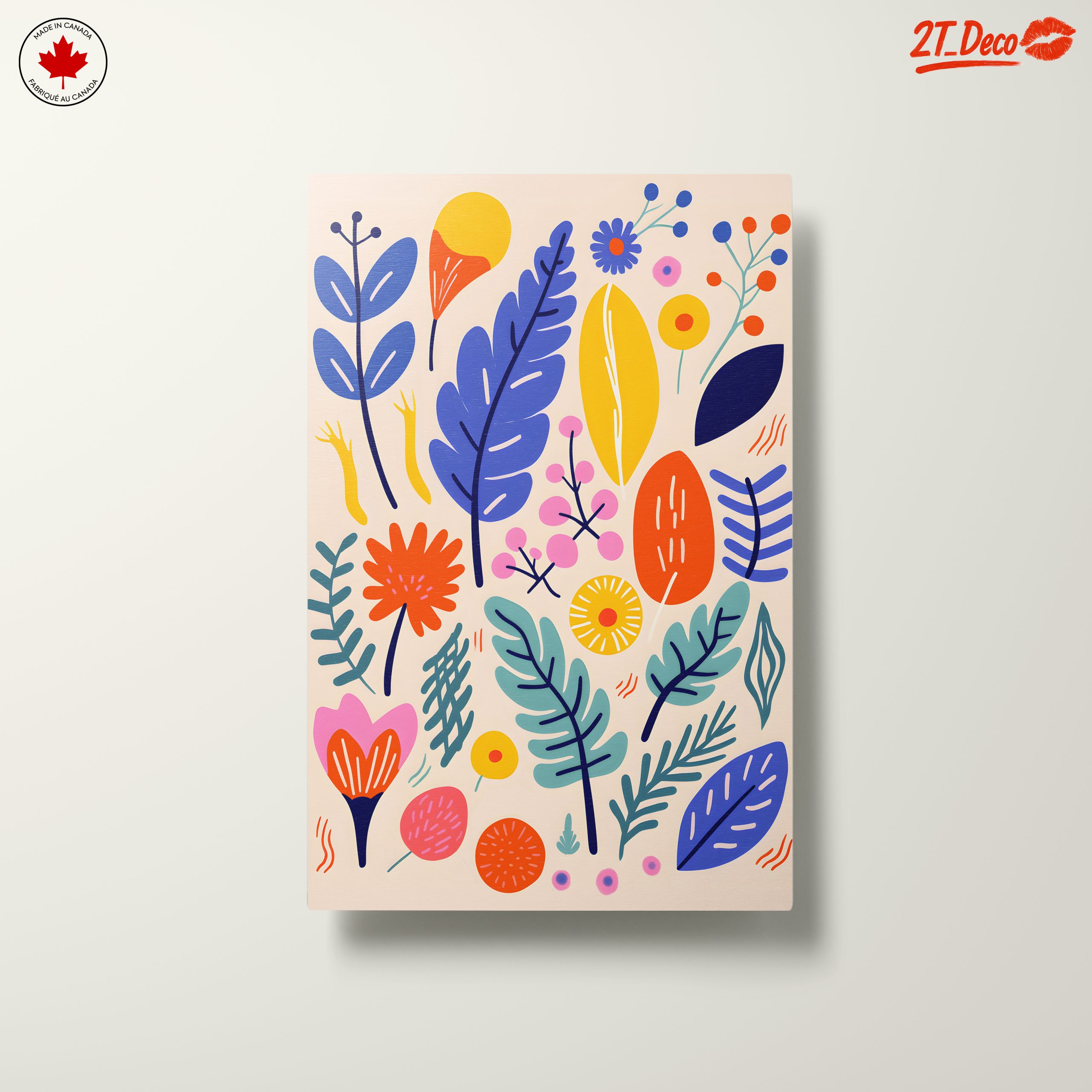 Vibrant Botanical Abstract Art Design - Image 10