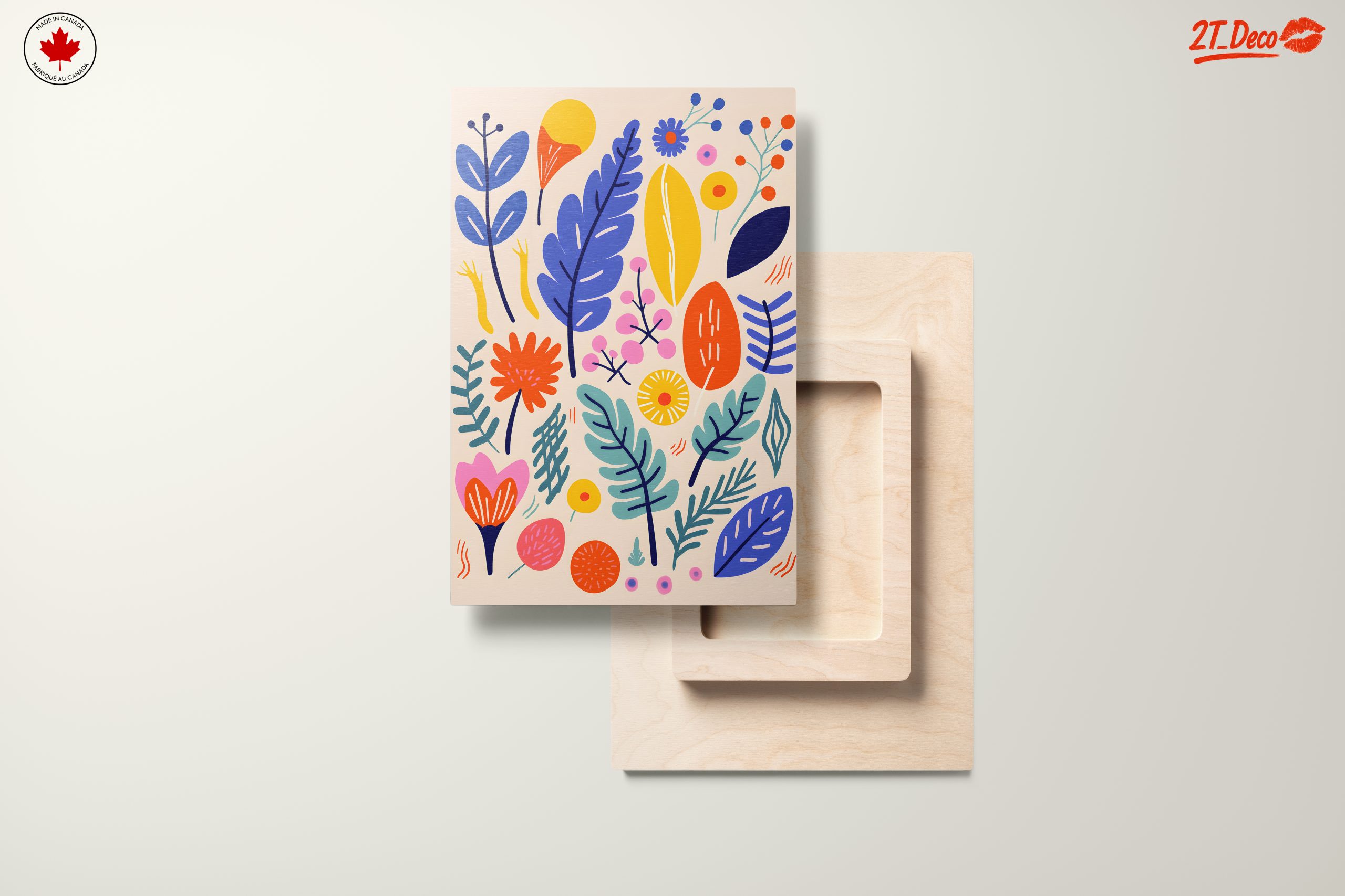 Vibrant Botanical Abstract Art Design - Image 11