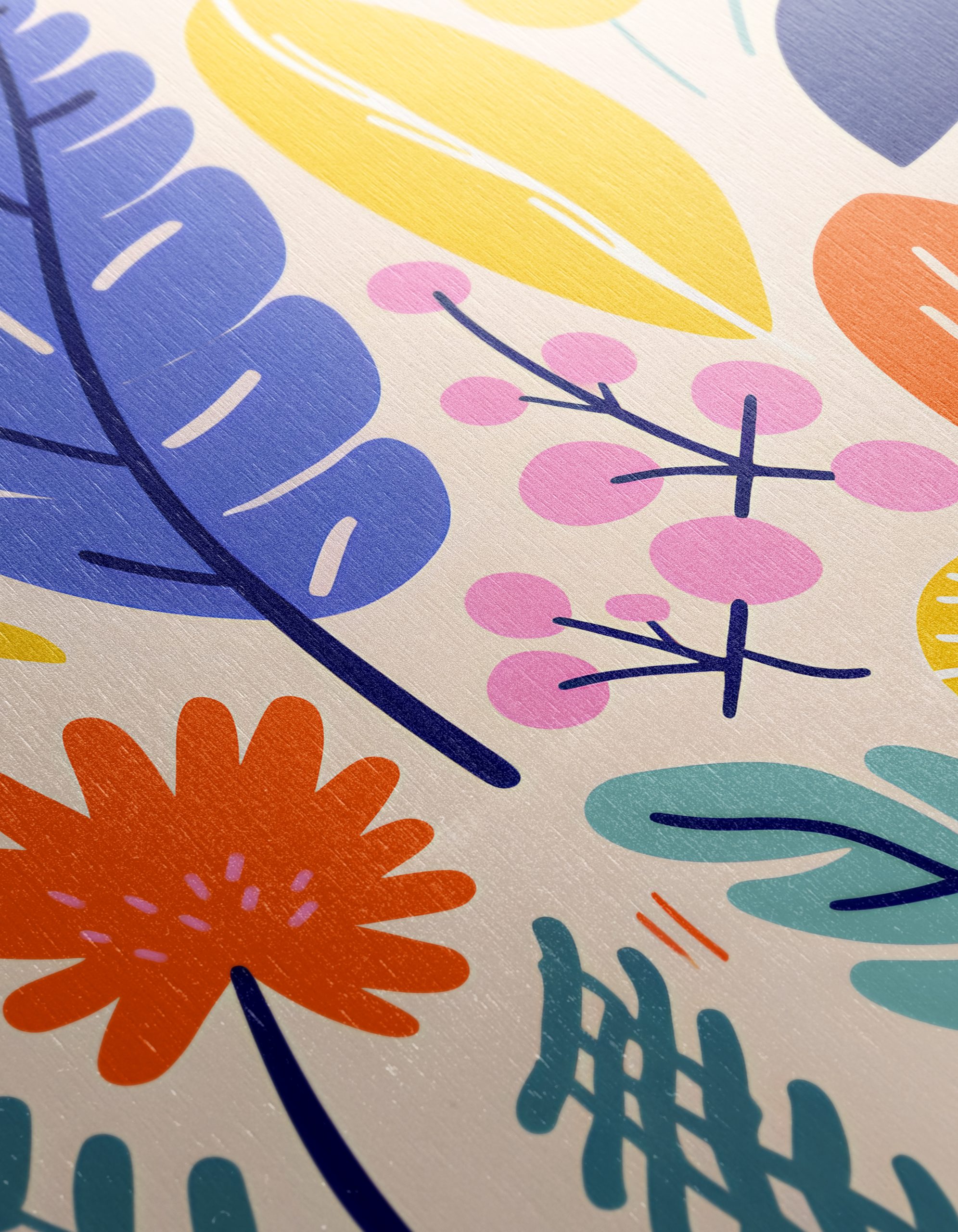 Vibrant Botanical Abstract Art Design - Image 12