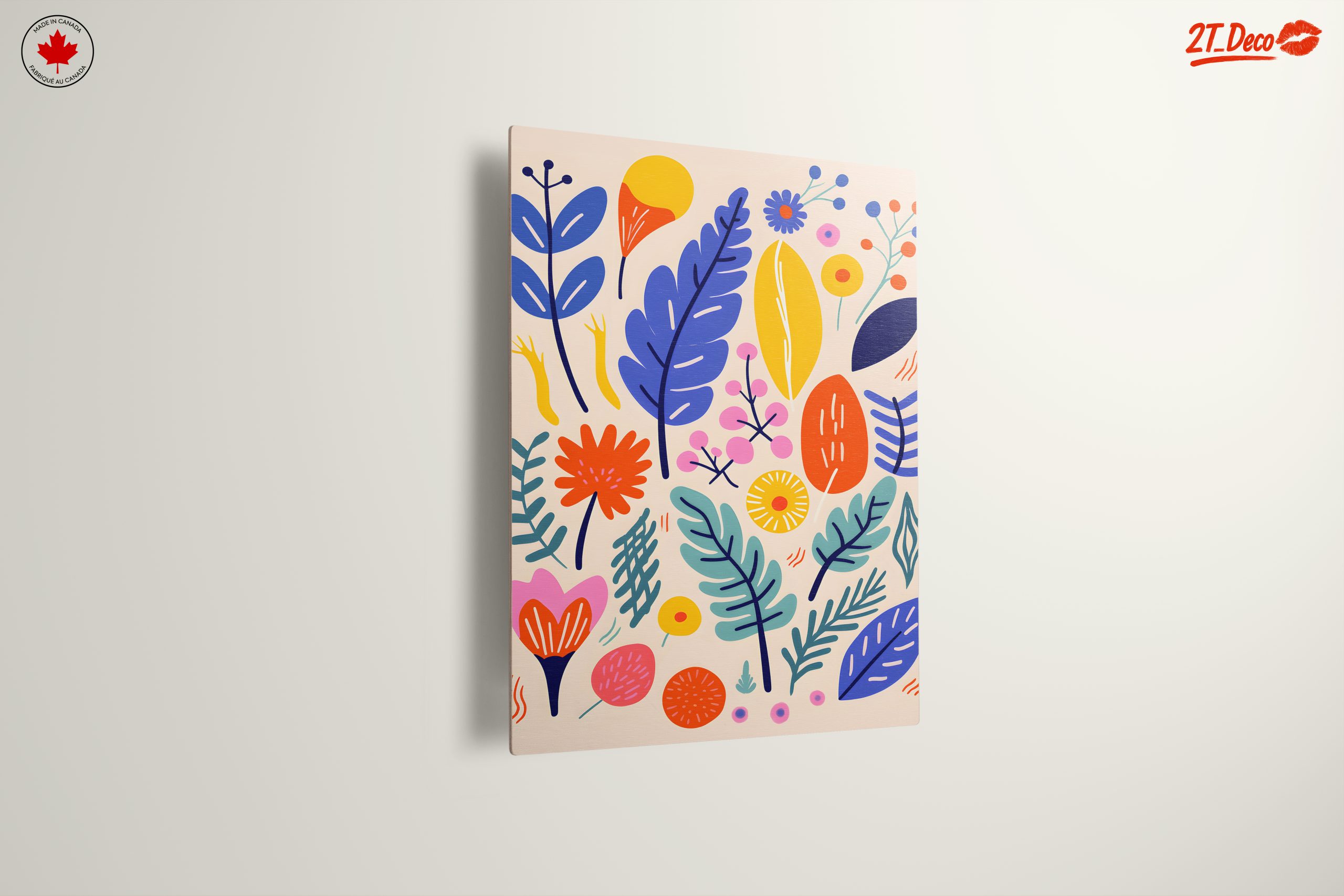 Vibrant Botanical Abstract Art Design - Image 13