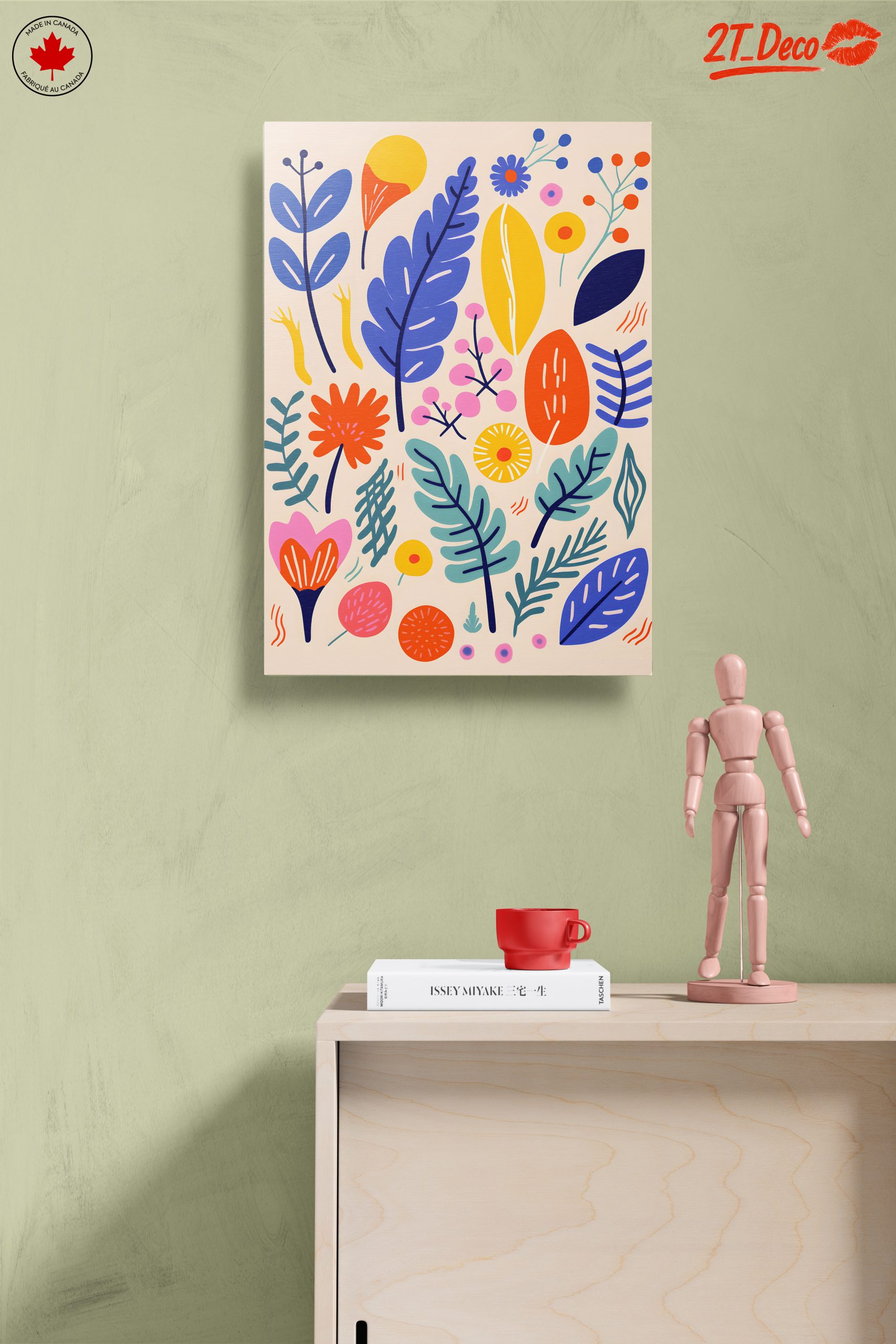 Vibrant Botanical Abstract Art Design - Image 14
