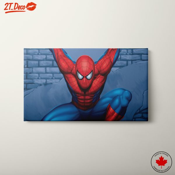 Spider-Man Comic Art Featuring Dynamic Pose