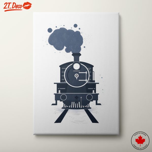 Stylized Vintage Train Illustration