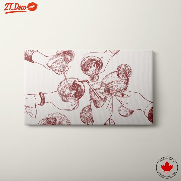 Cocktails and Cheers Illustration Art