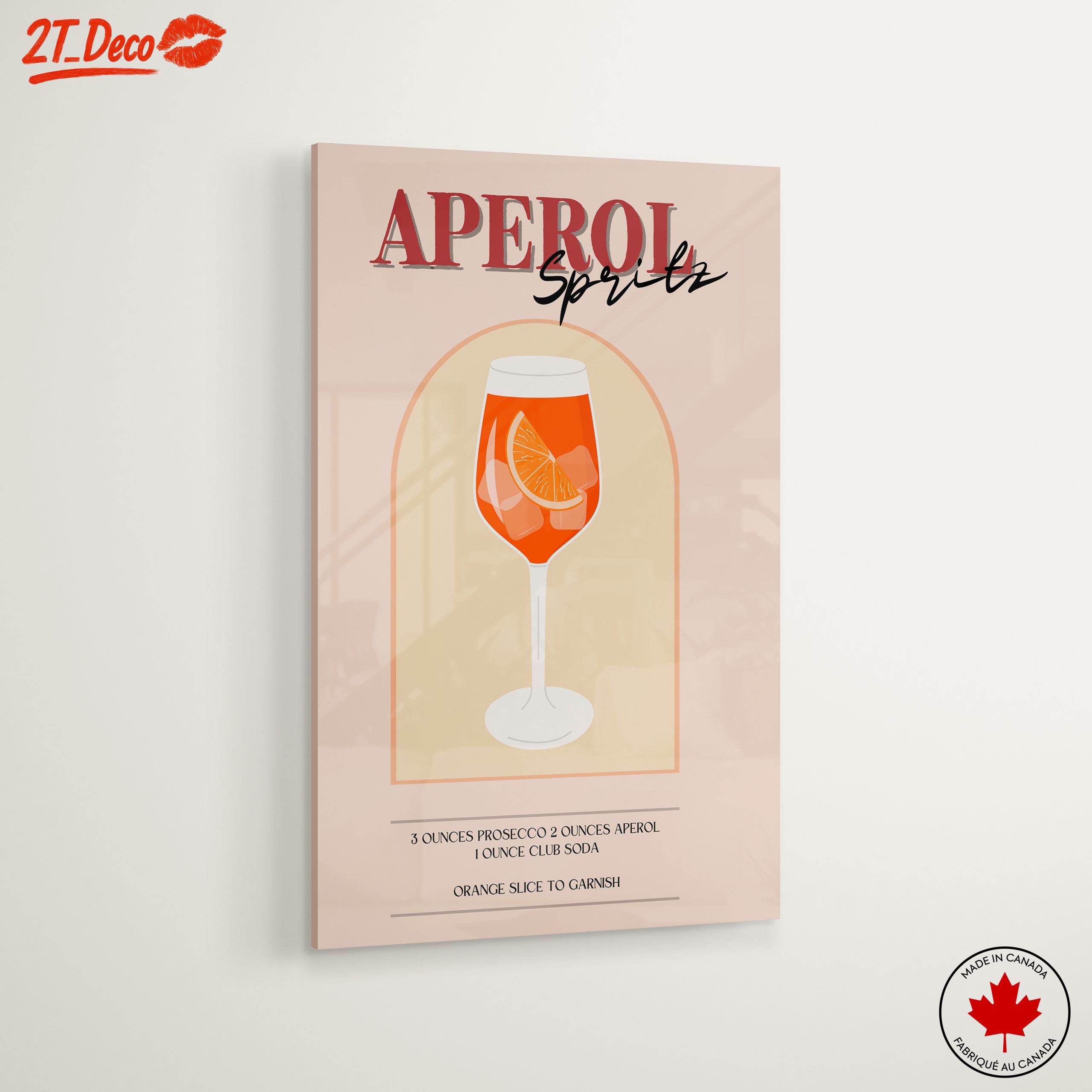 Aperol Spritz Cocktail Art Illustration - Image 6