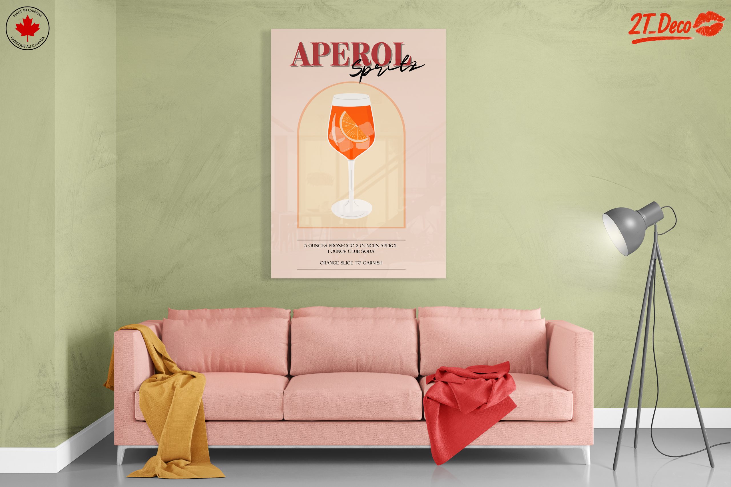 Aperol Spritz Cocktail Art Illustration - Image 7