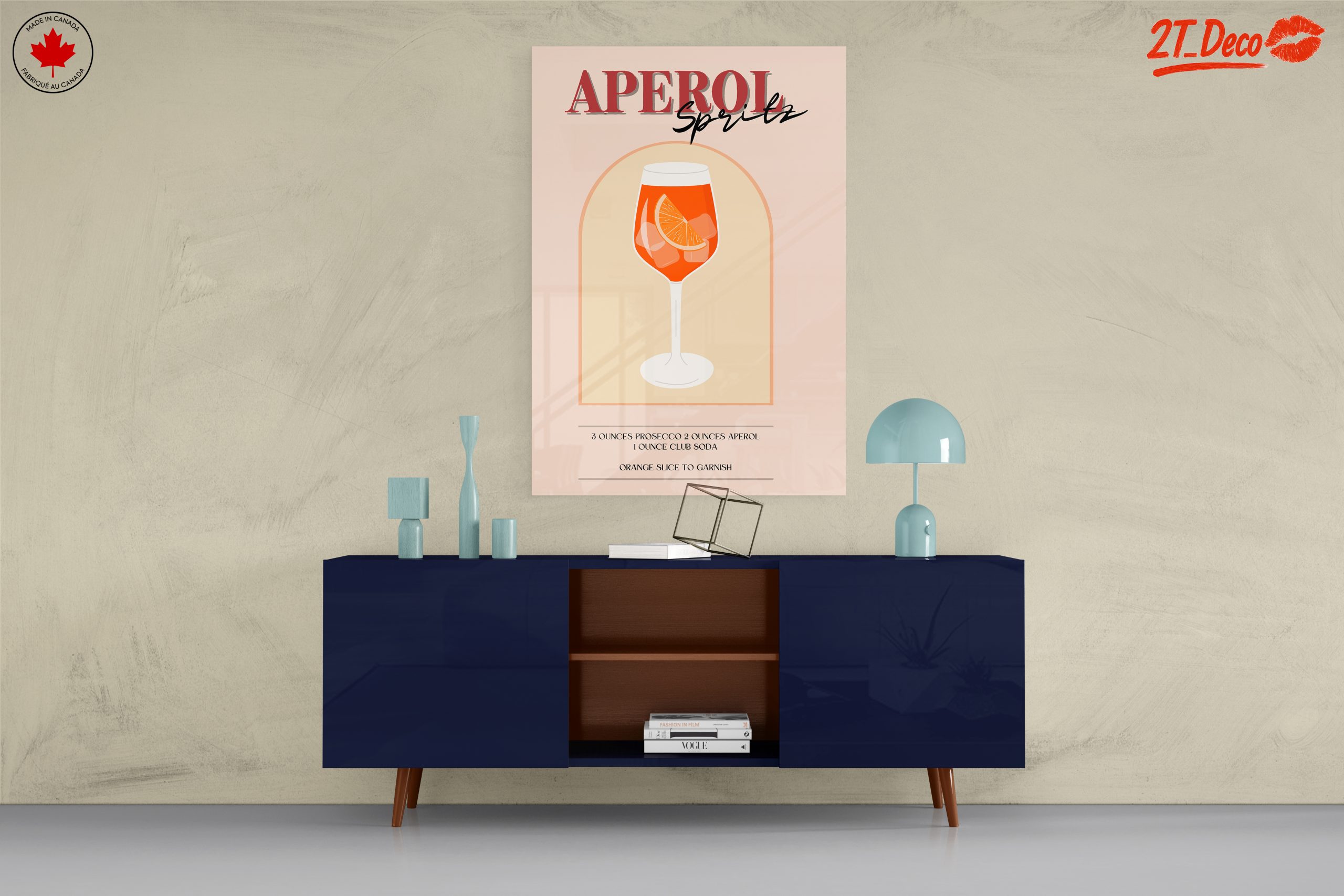 Aperol Spritz Cocktail Art Illustration - Image 8