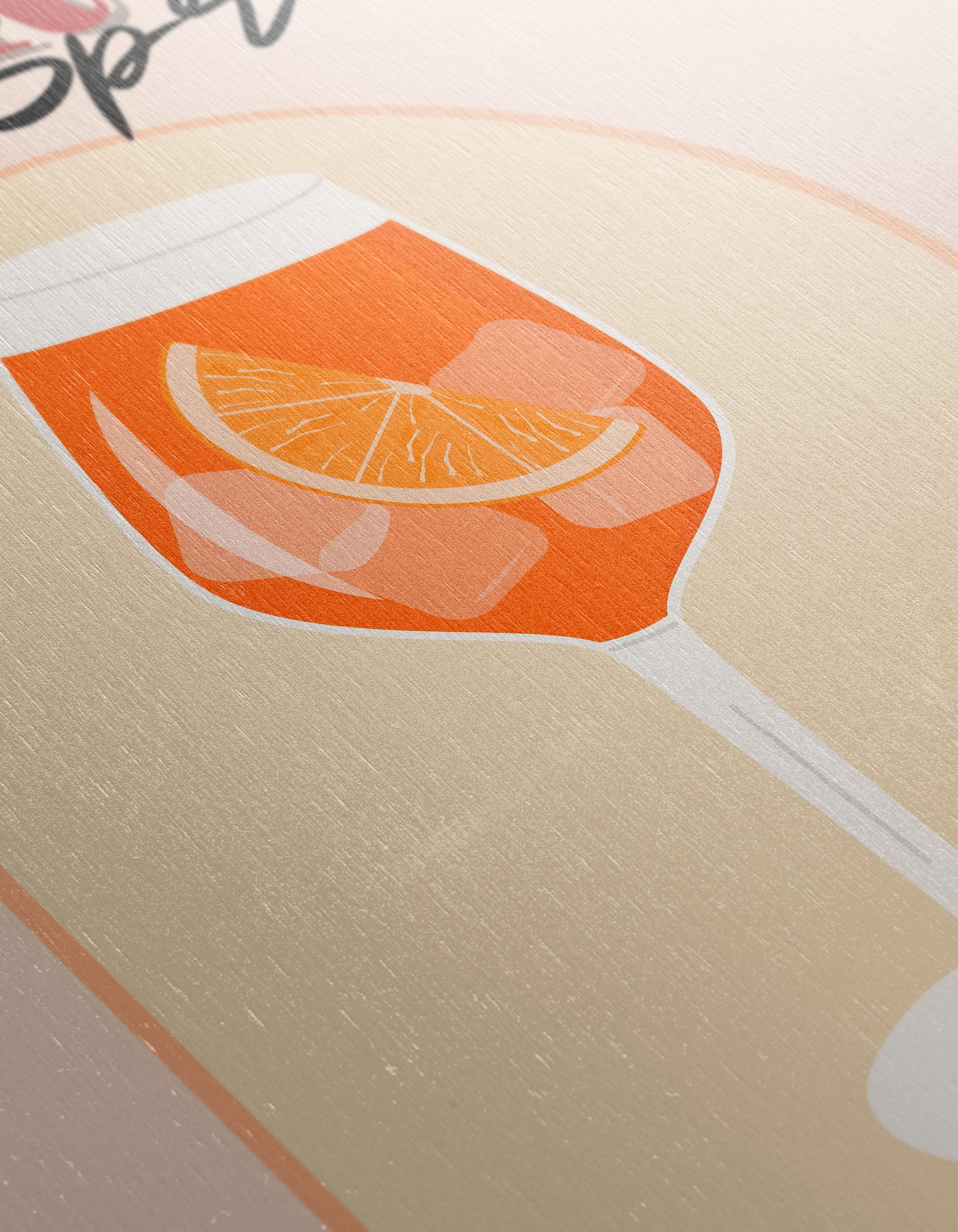 Aperol Spritz Cocktail Art Illustration - Image 12