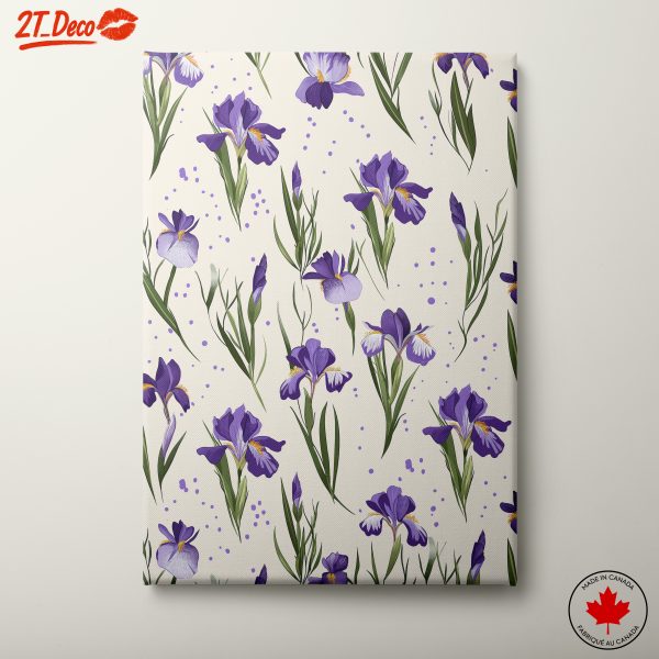 Irises Floral Art for Home Decor