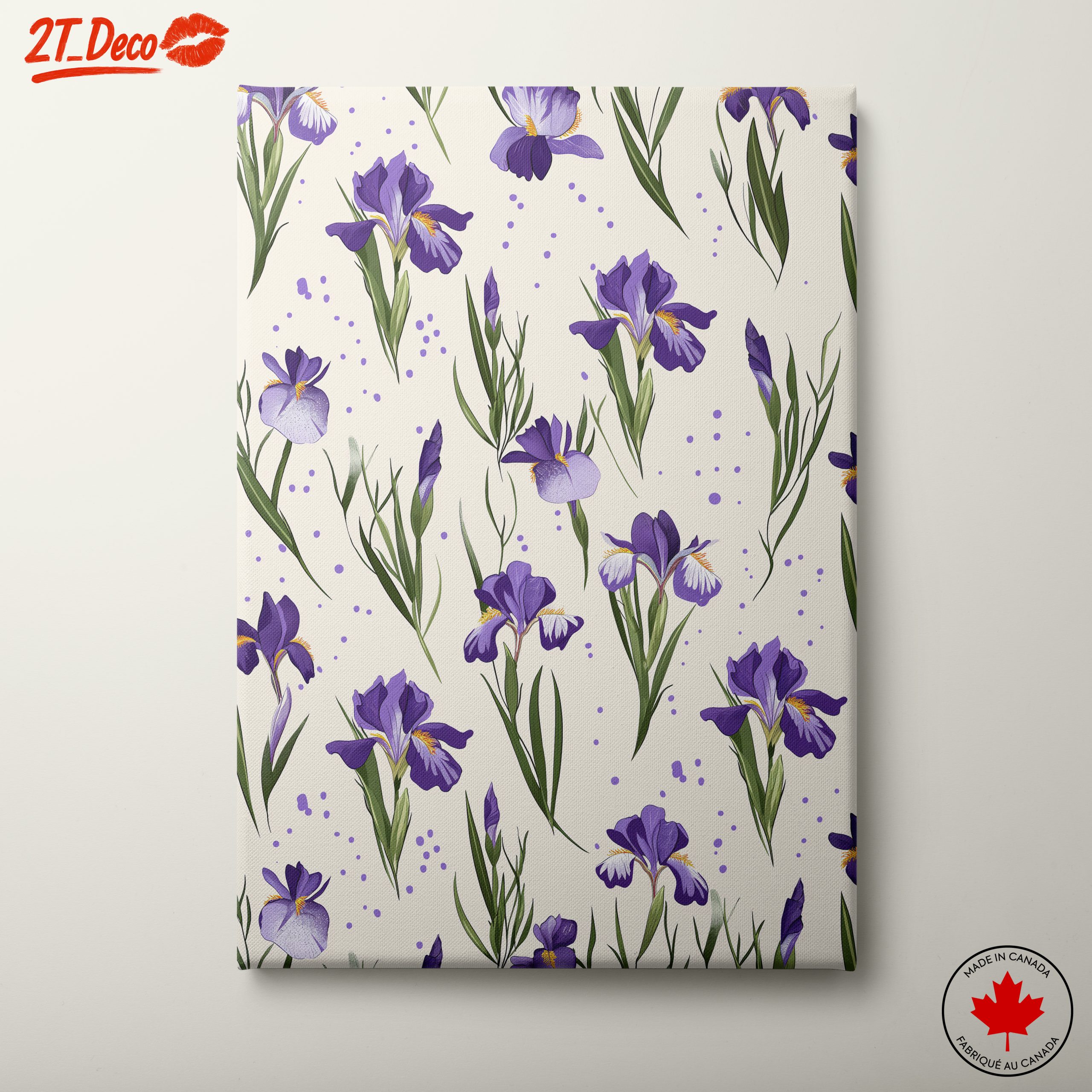 Irises Floral Art for Home Decor