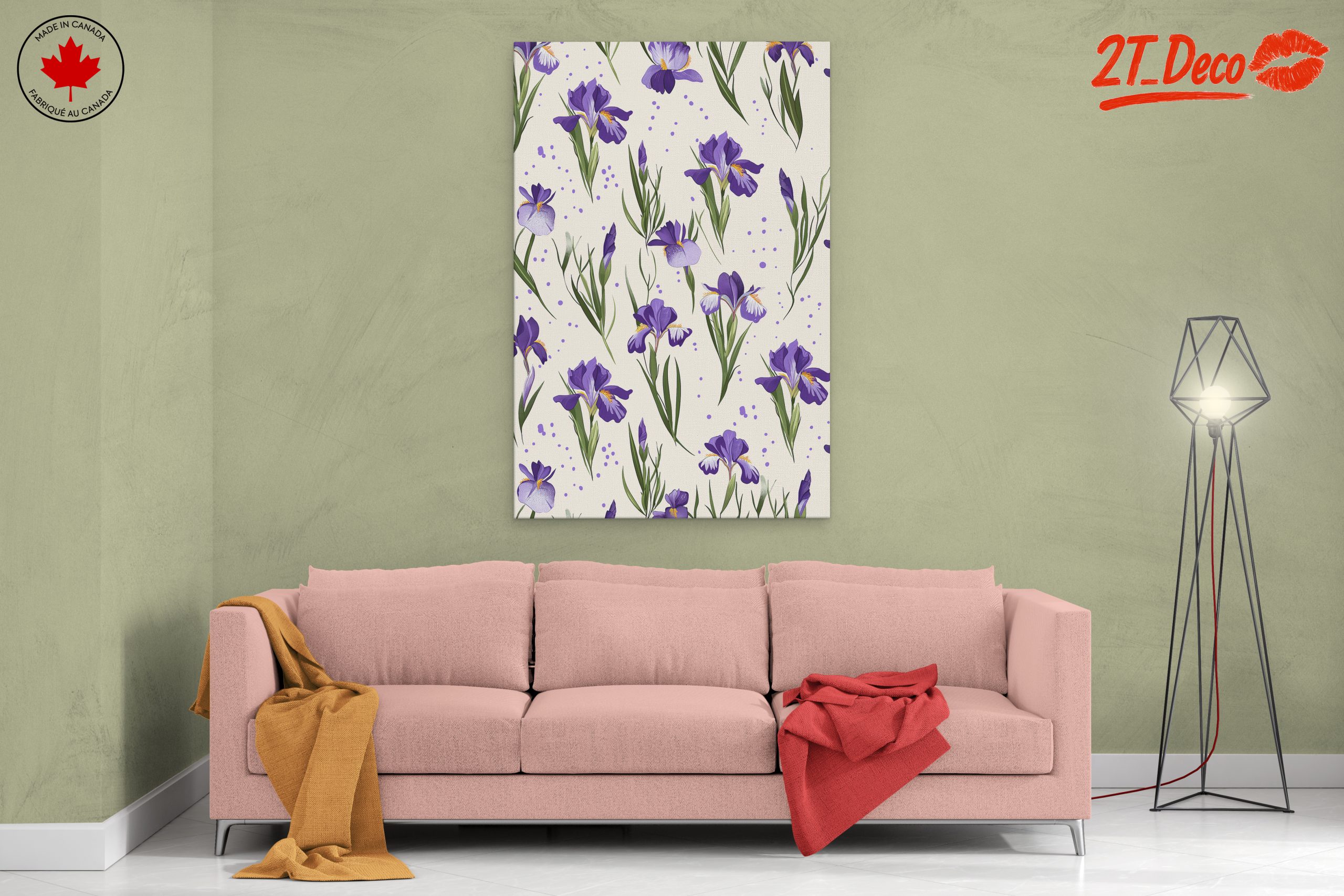 Irises Floral Art for Home Decor - Image 2