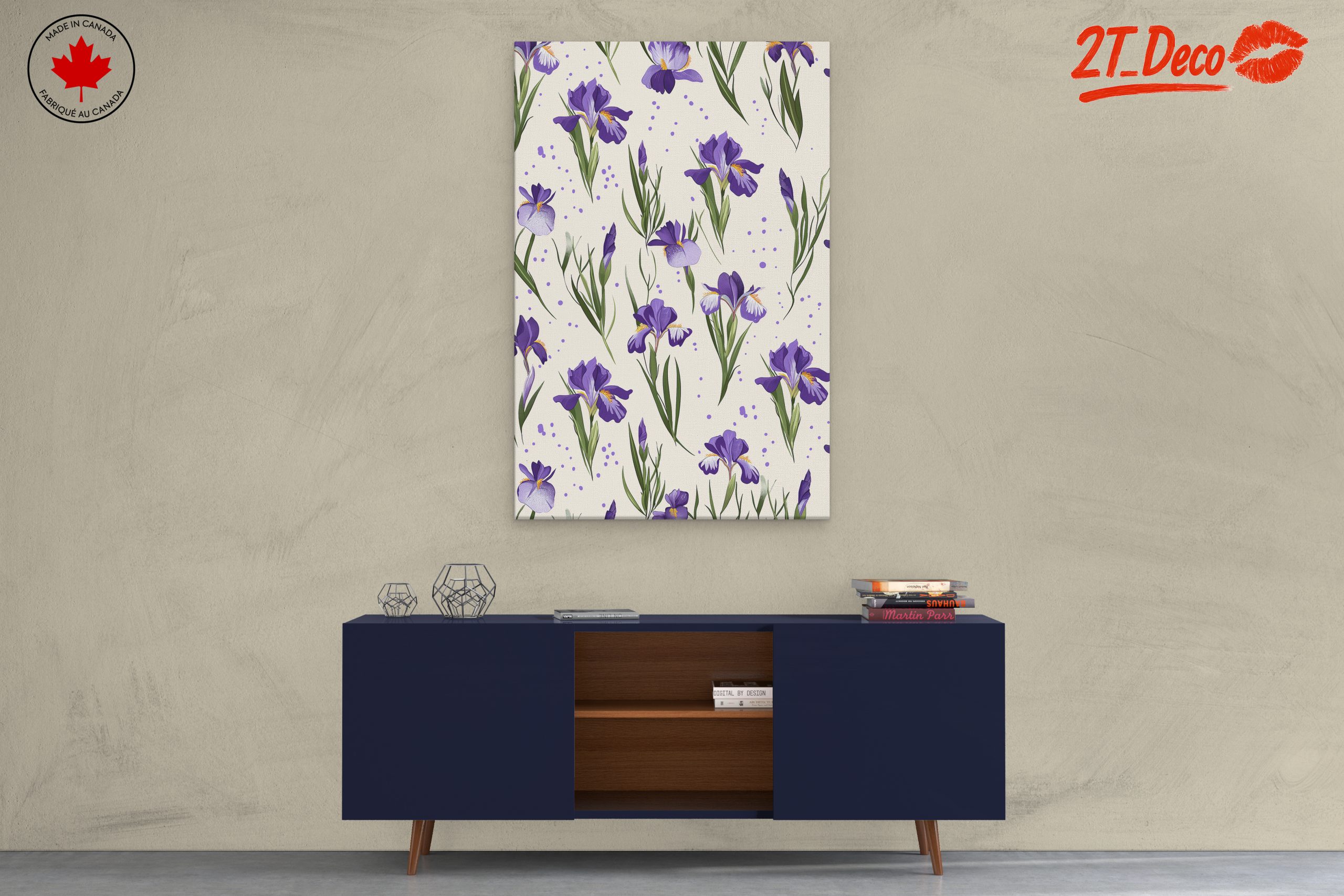 Irises Floral Art for Home Decor - Image 3