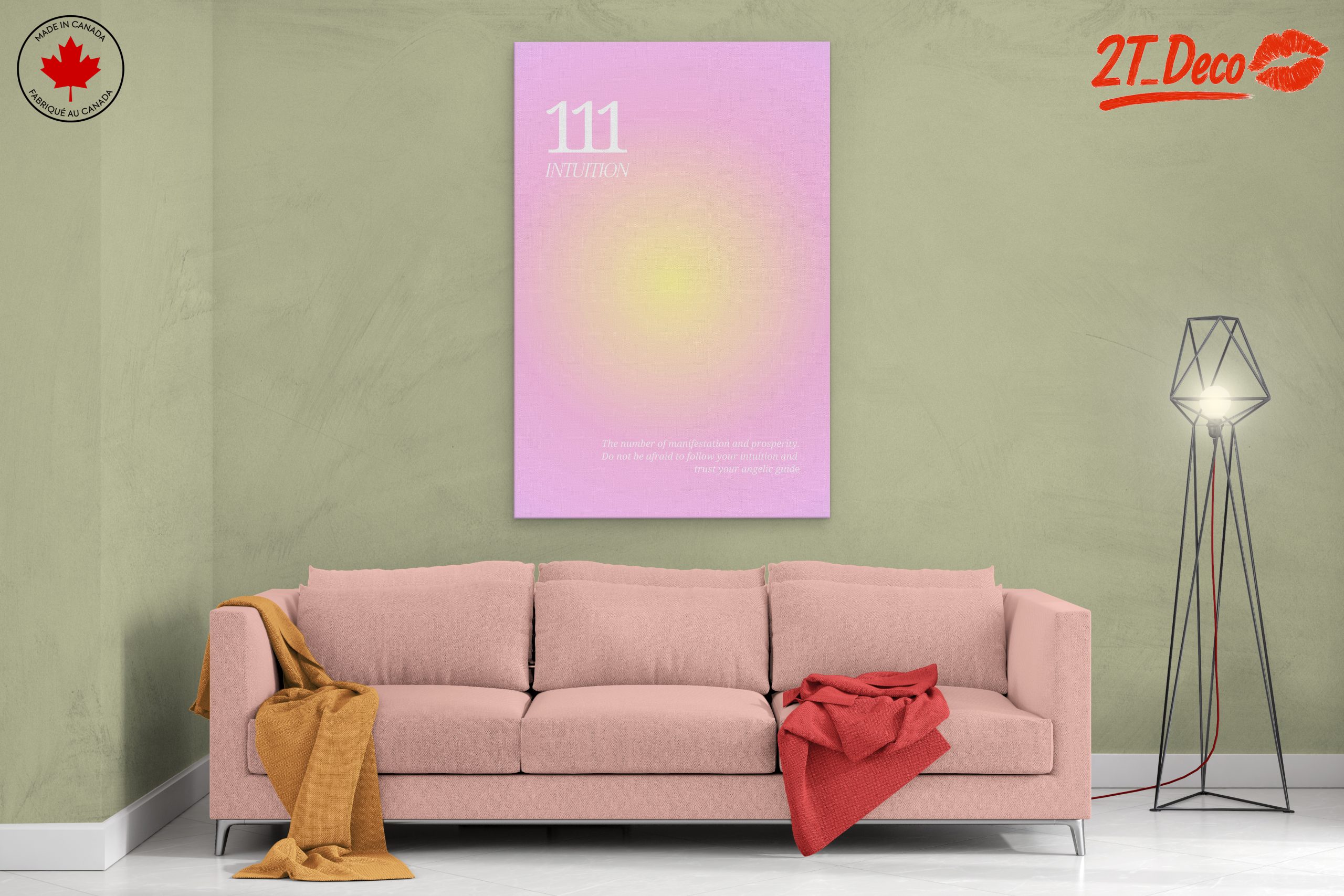 111 Intuition Inspirational Typography Art - Image 2
