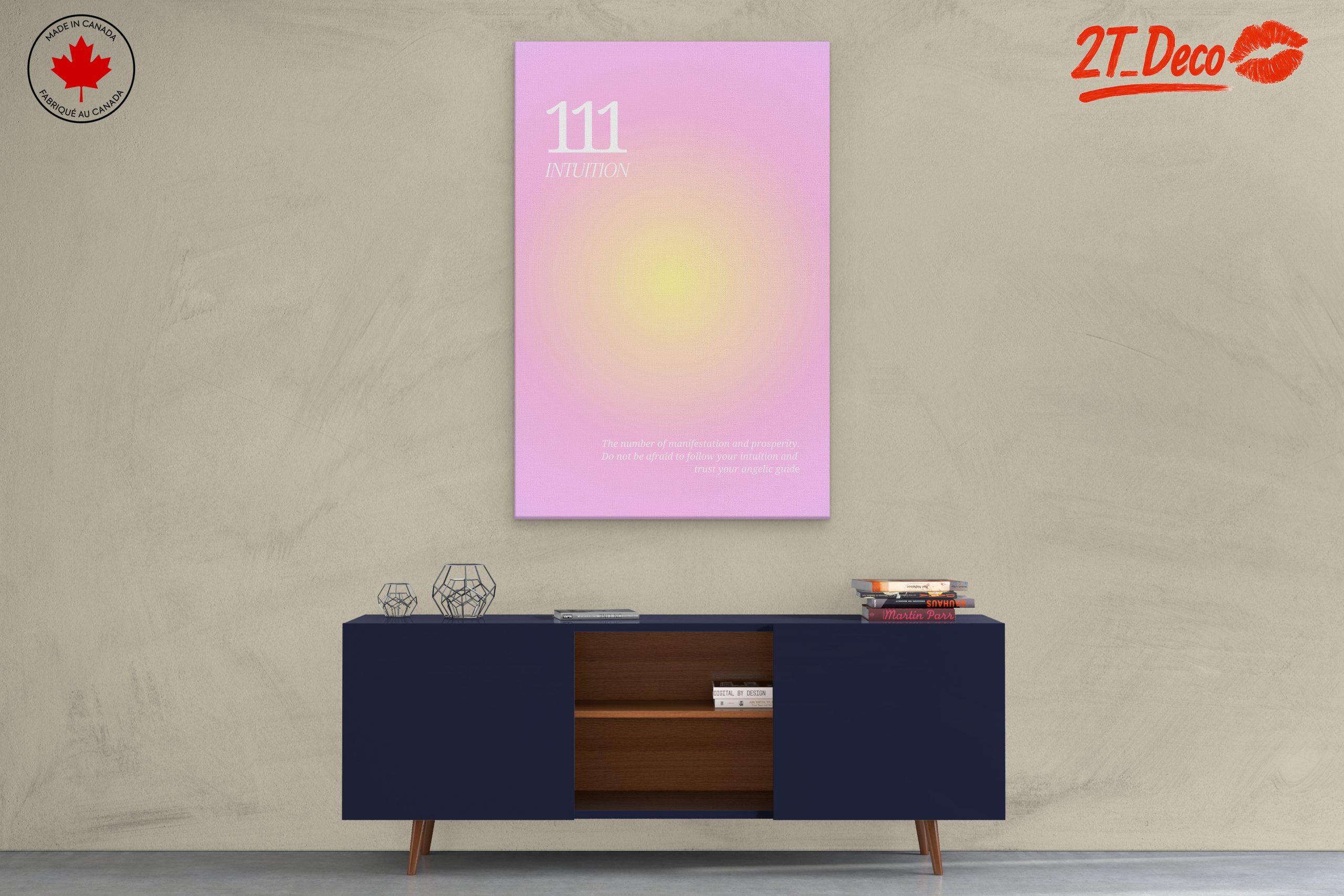 111 Intuition Inspirational Typography Art - Image 3