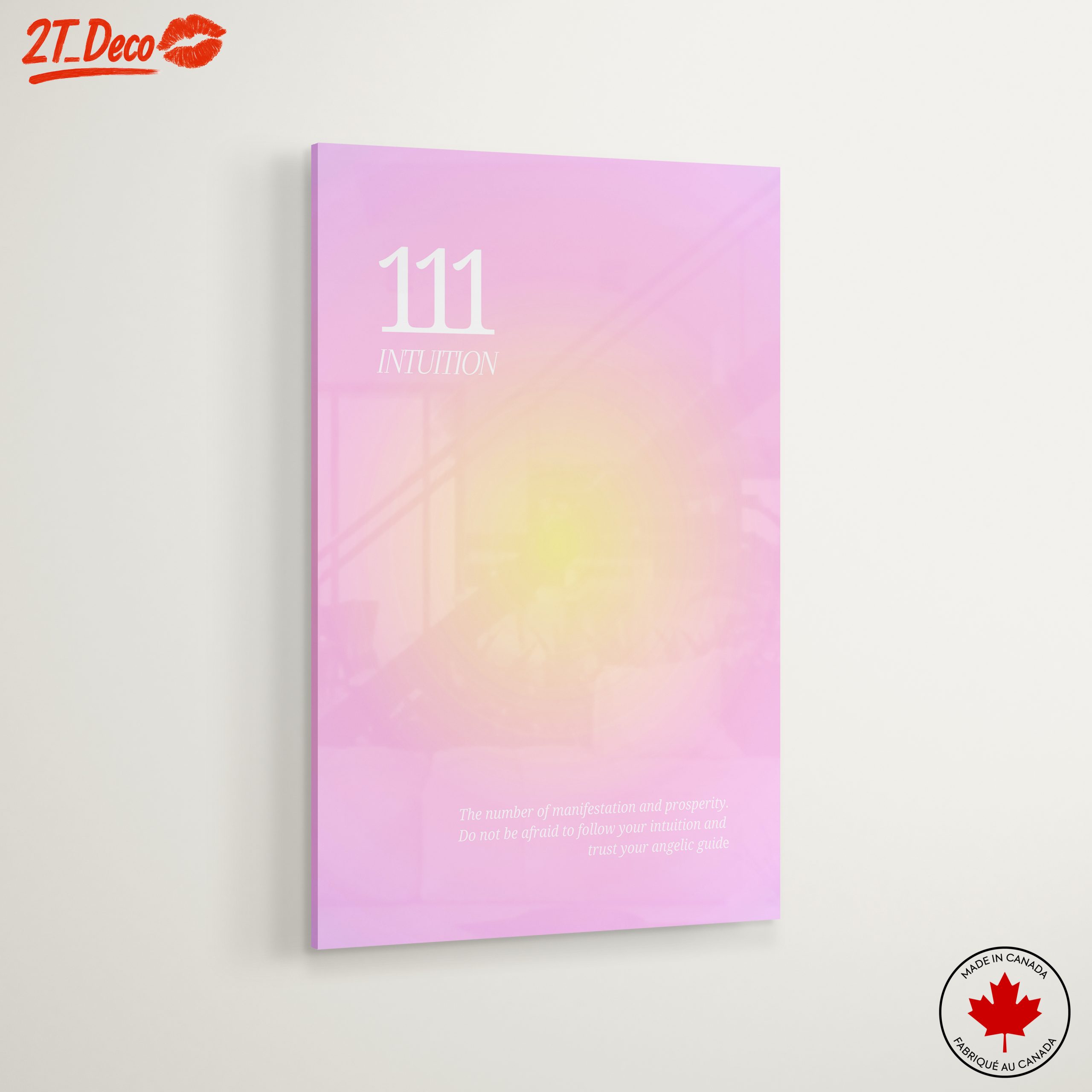 111 Intuition Inspirational Typography Art - Image 6