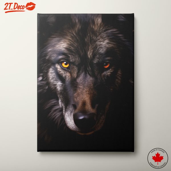 Wild Wolf Portrait with Striking Eyes
