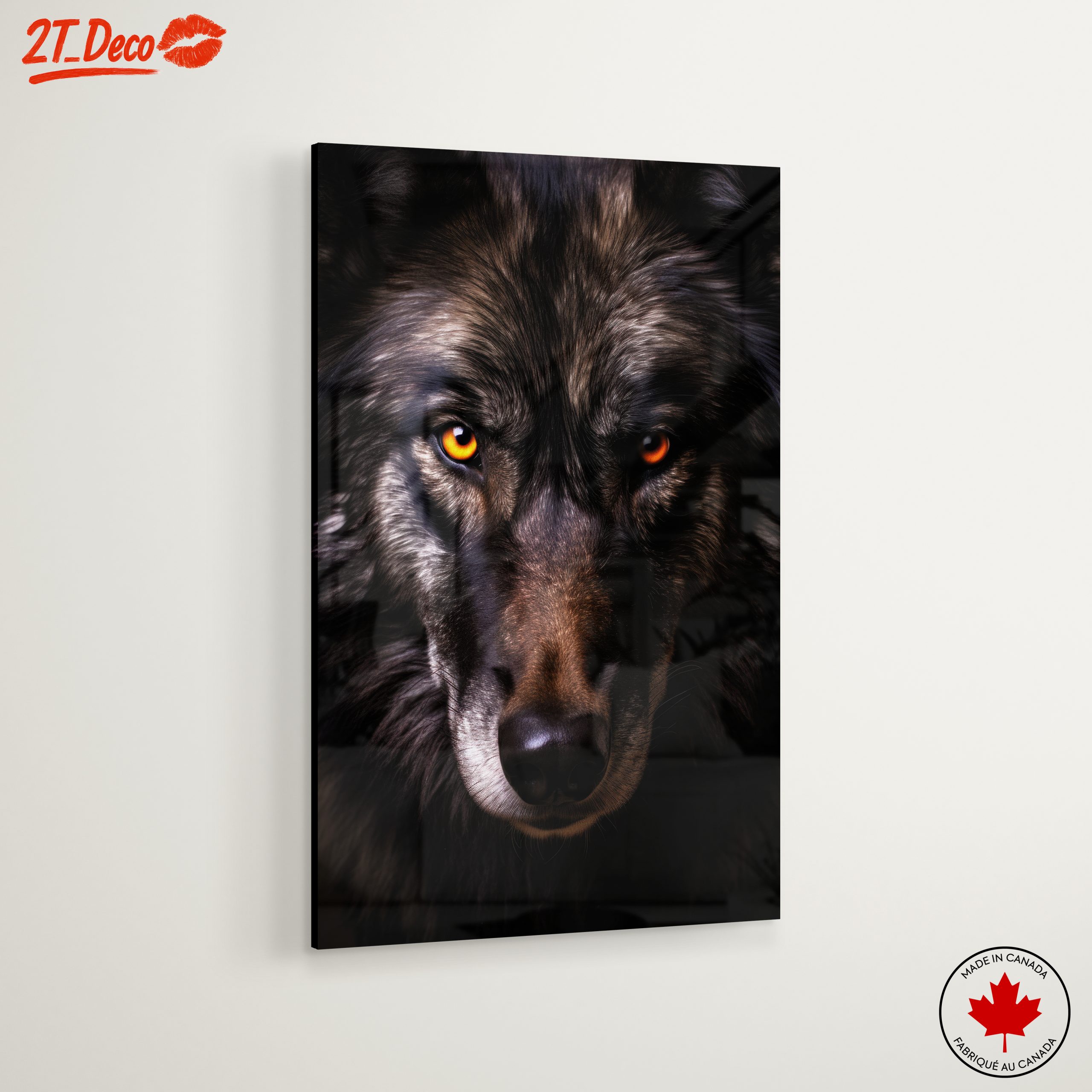 Wild Wolf Portrait with Striking Eyes - Image 6