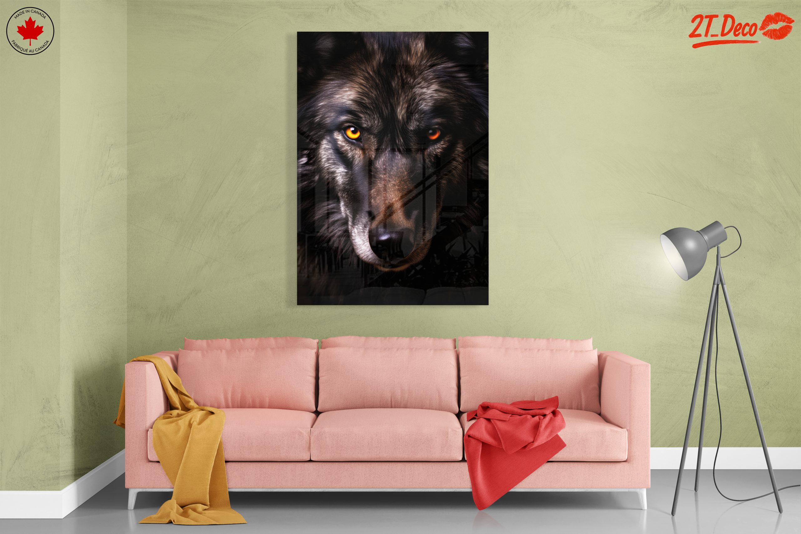Wild Wolf Portrait with Striking Eyes - Image 7