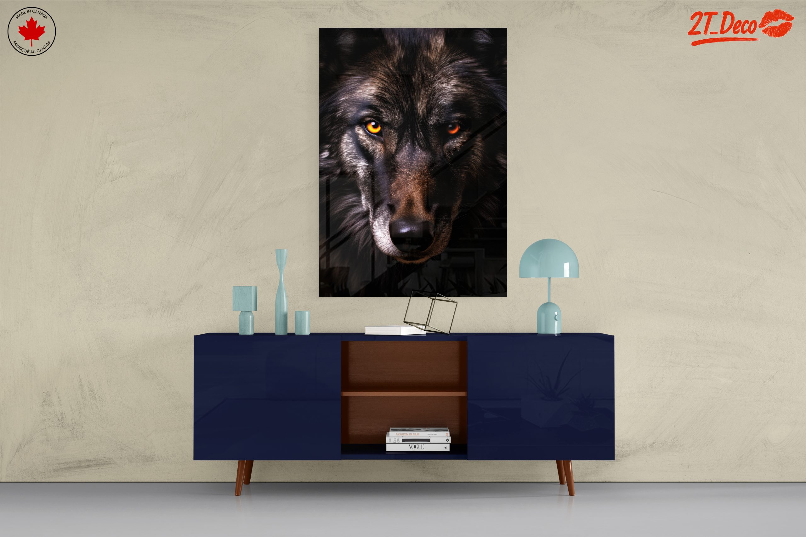 Wild Wolf Portrait with Striking Eyes - Image 8