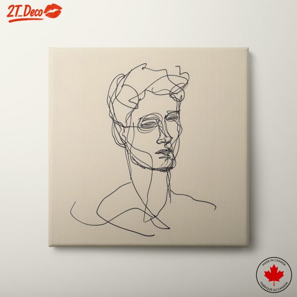 Elegant Minimalist Portrait of a Male Figure