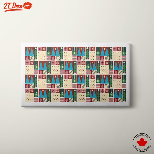 Festive Christmas Pattern Art 2