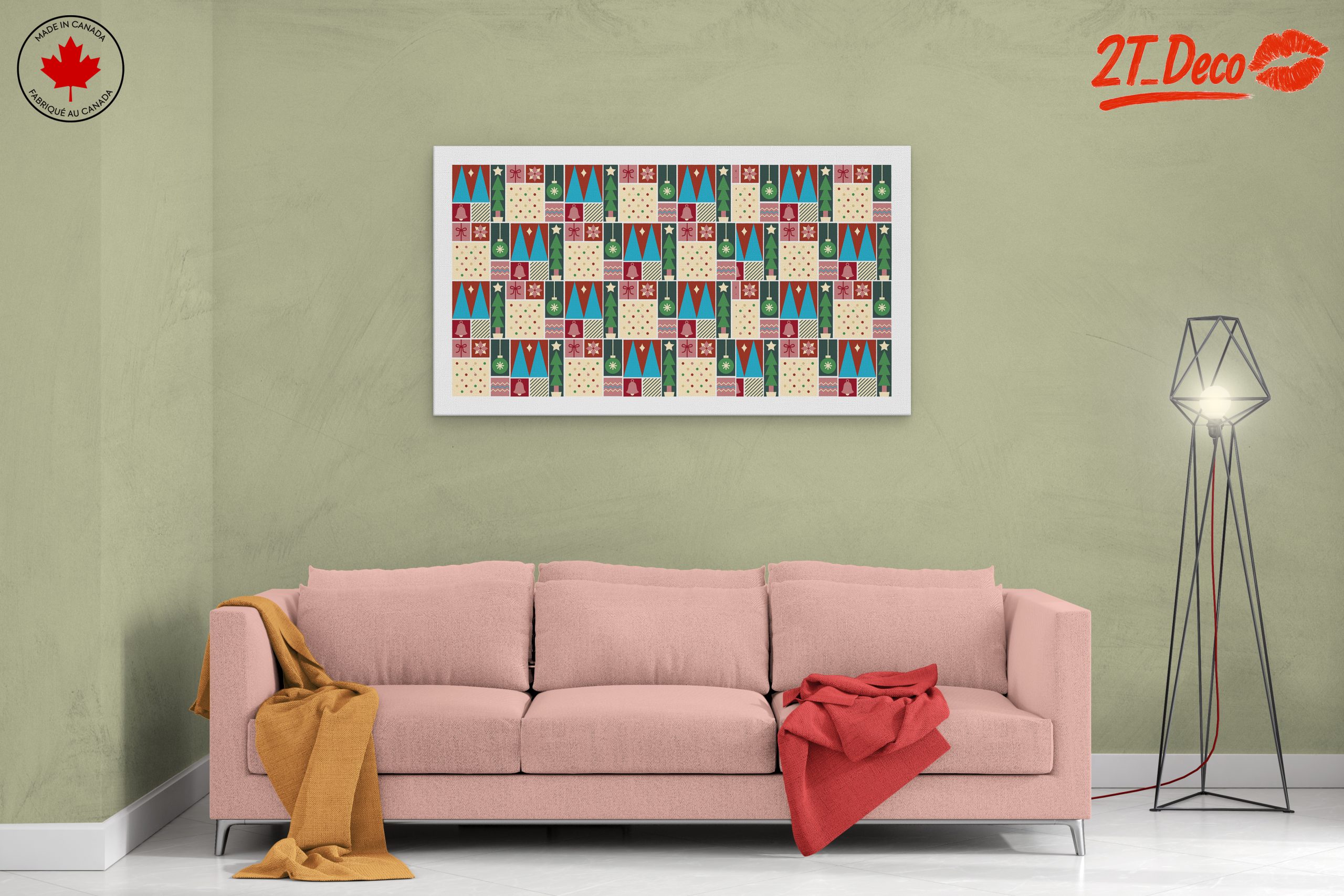 Festive Christmas Pattern Art 2 - Image 2