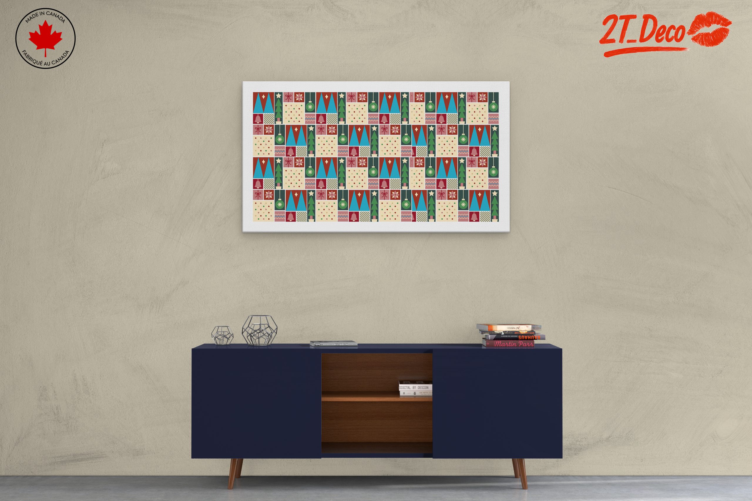 Festive Christmas Pattern Art 2 - Image 3