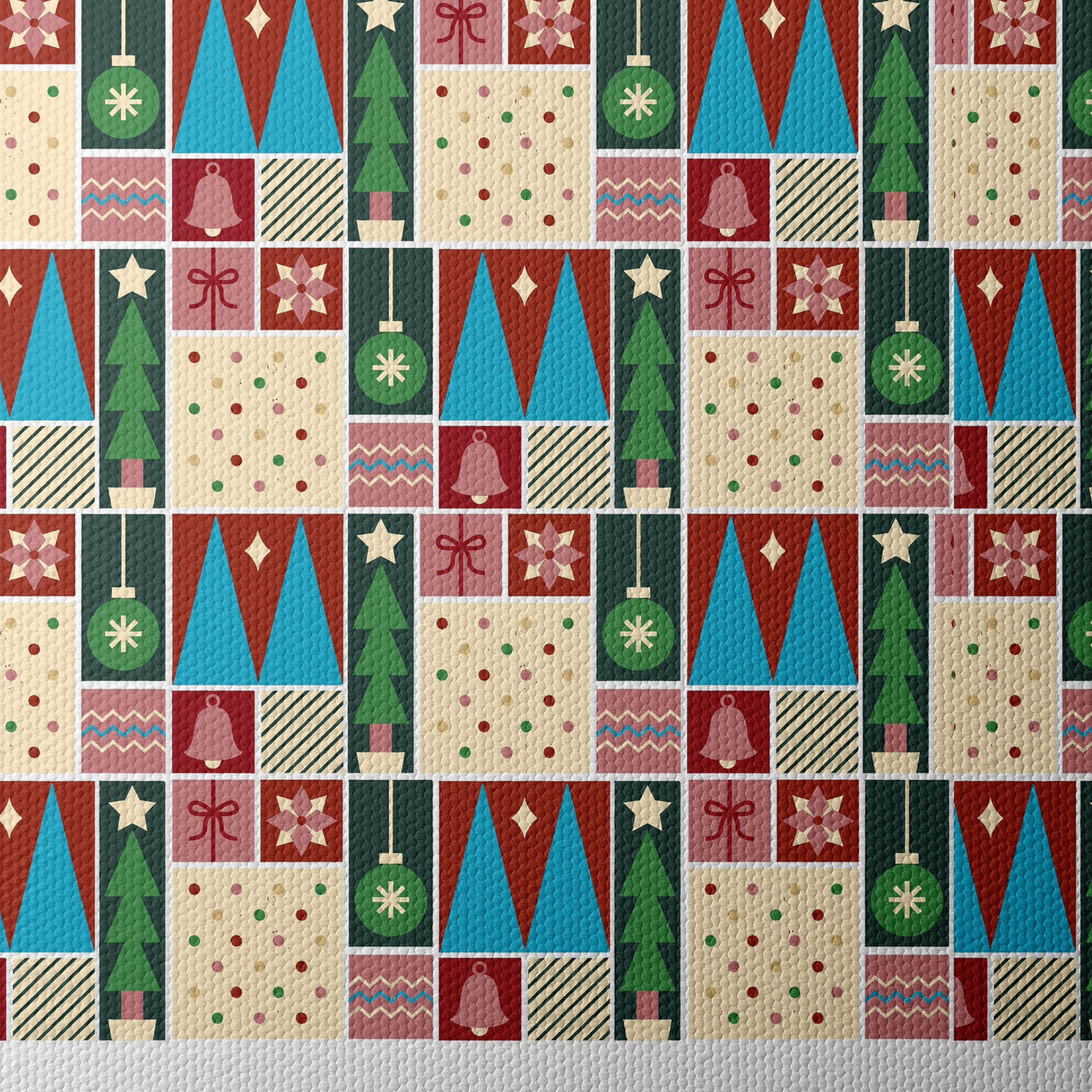 Festive Christmas Pattern Art 2 - Image 4