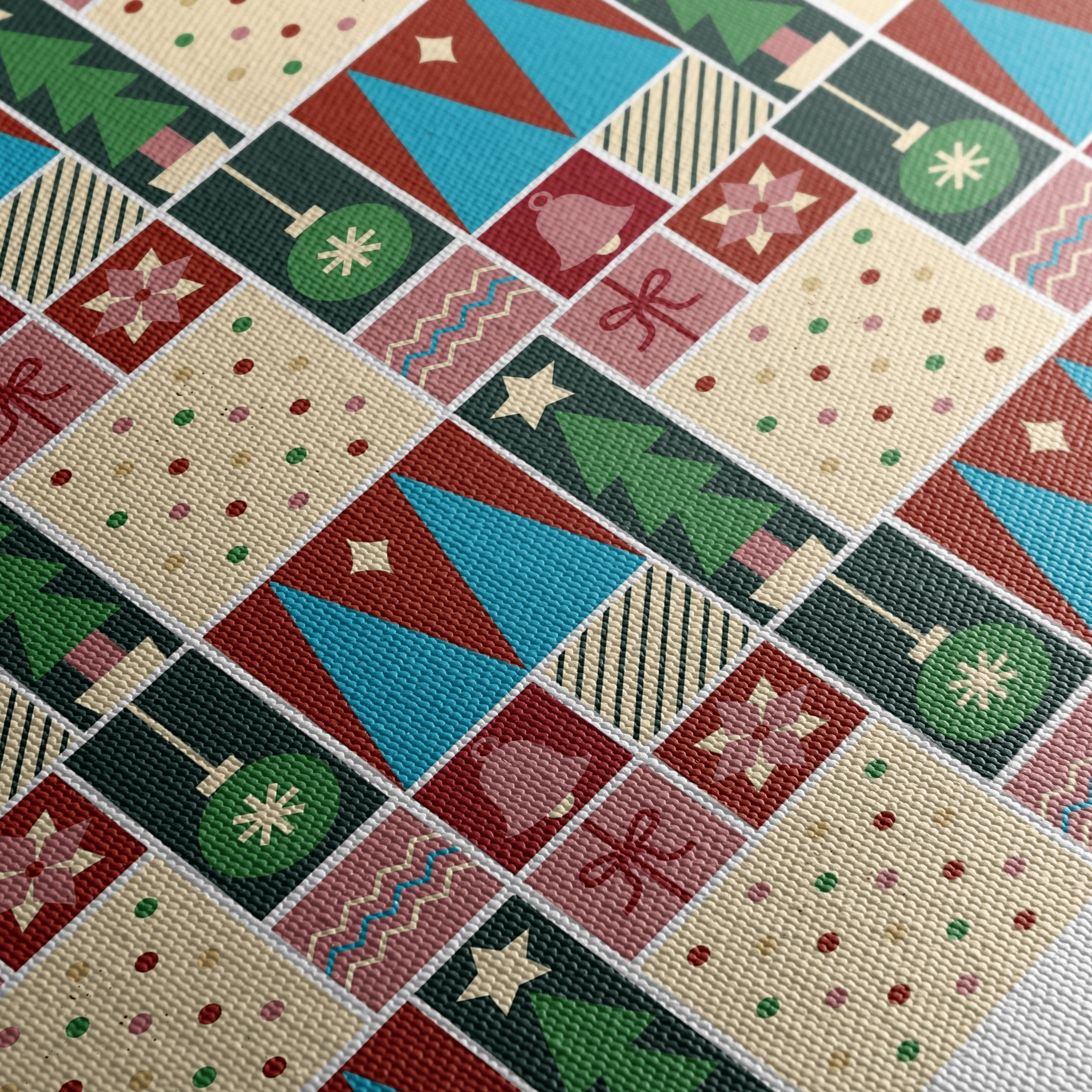 Festive Christmas Pattern Art 2 - Image 5
