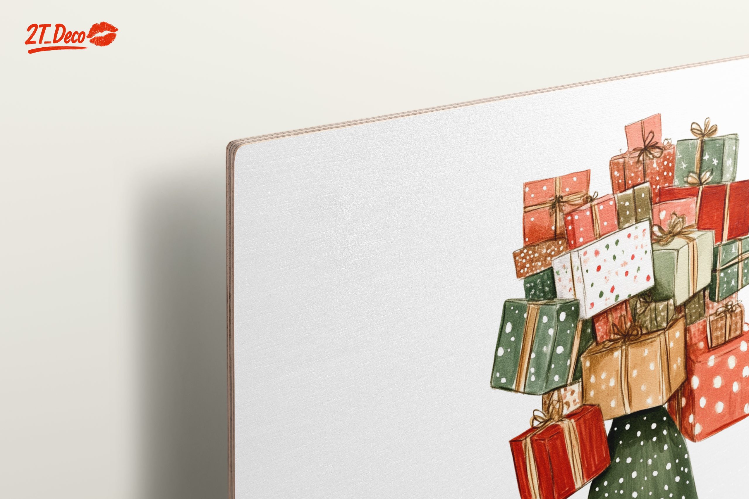 Colorful Christmas Gift Stack Art - Image 15