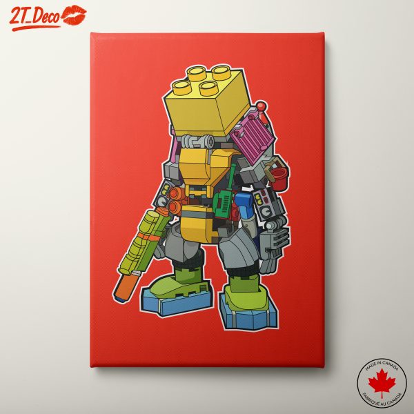 Colorful Robot Construction Artwork