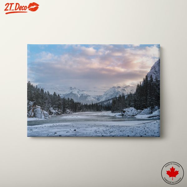 Winter Mountain Landscape at Sunrise