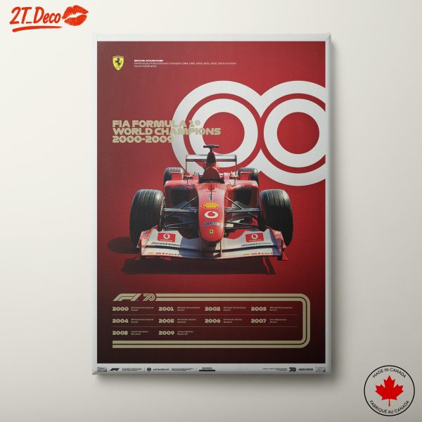 Formula 1 World Champions Poster 2000-2009