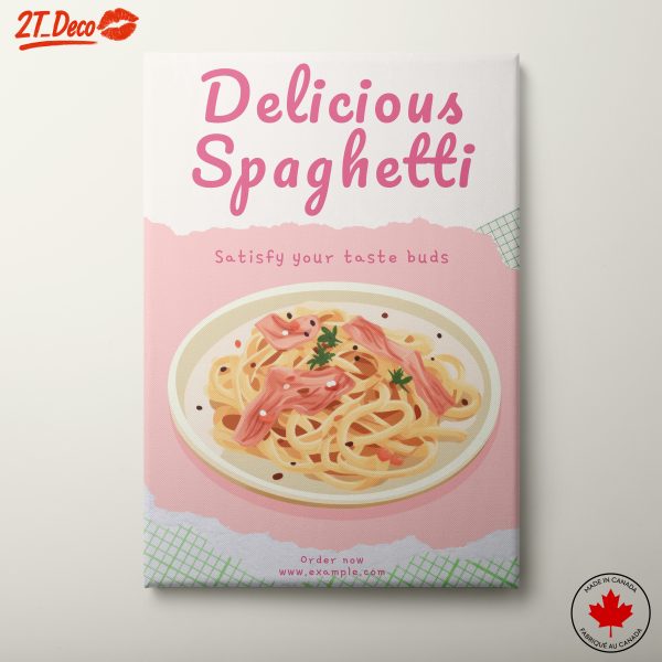 Colorful Abstract Spaghetti Art for Food Lovers