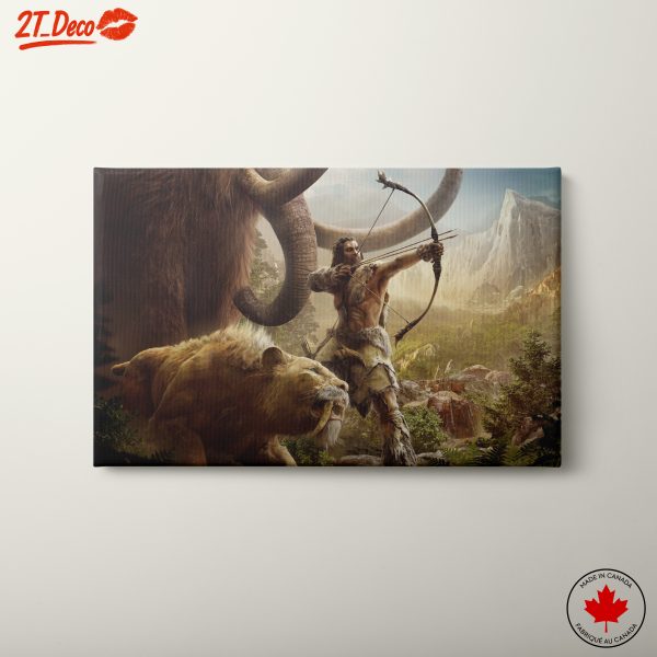 Dramatic Prehistoric Wildlife Scene