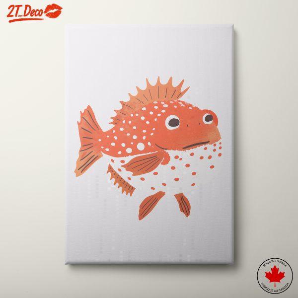 Playful Illustrated Fish Artwork