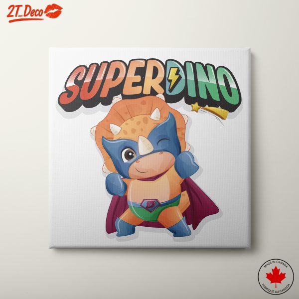 Superhero Dinosaur Character Art