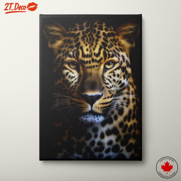Majestic Leopard Portrait with Striking Details