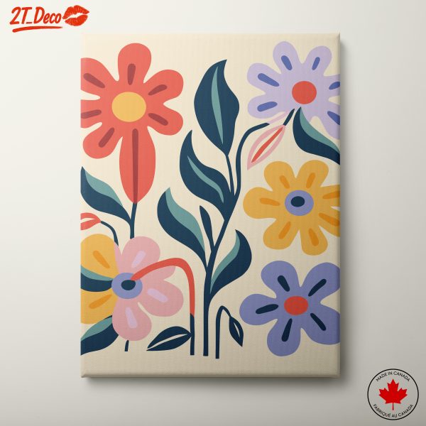 Colorful Floral Botanical Abstract Art