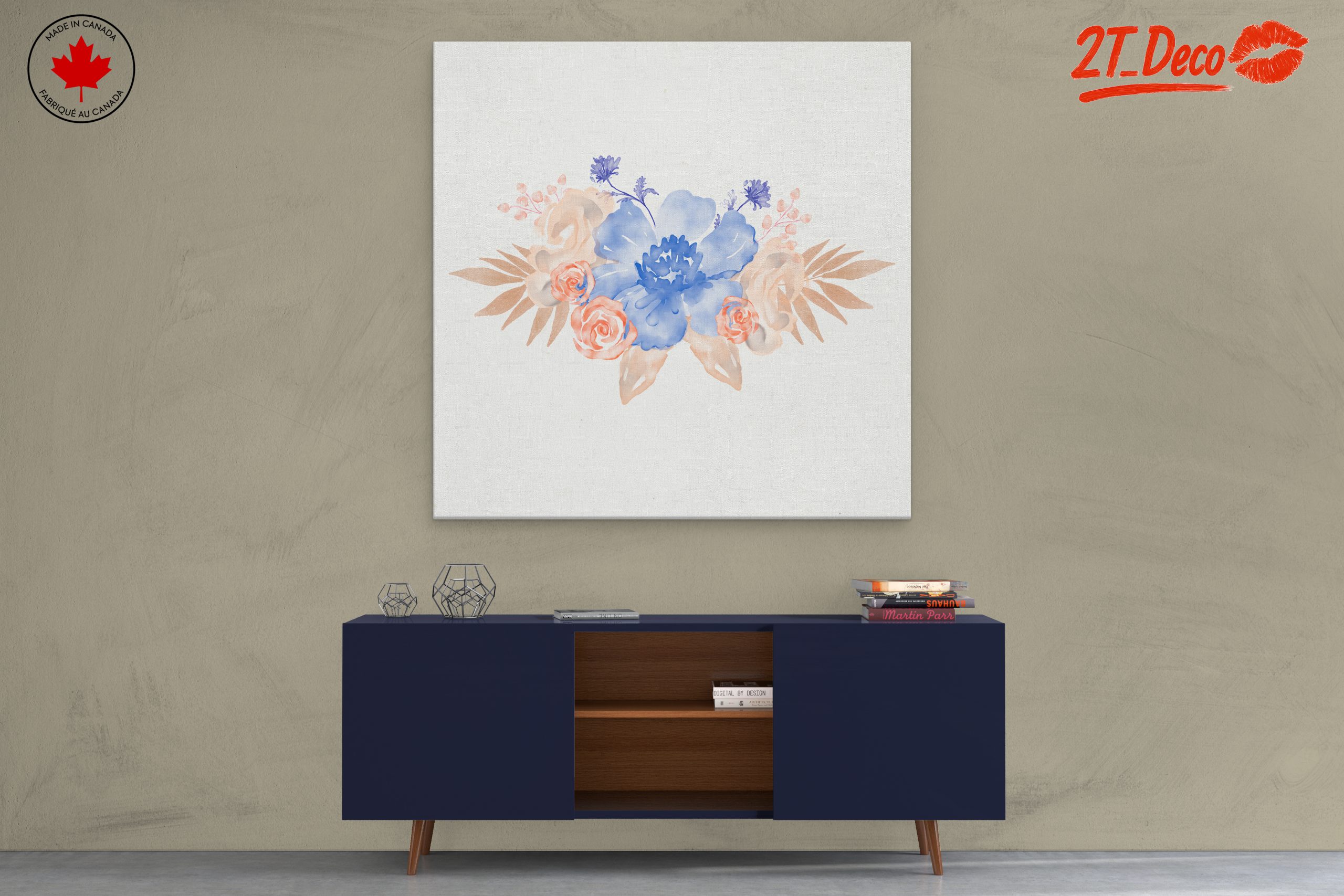 Elegant Floral Arrangement Artwork - Image 3