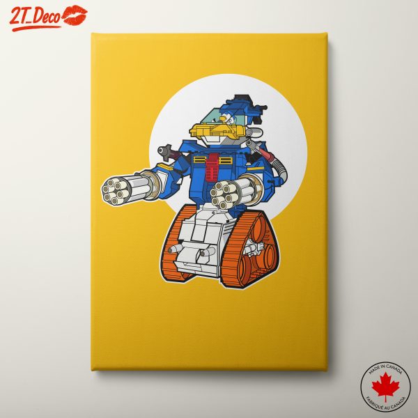 Anime-Inspired Character Art with Robot Theme