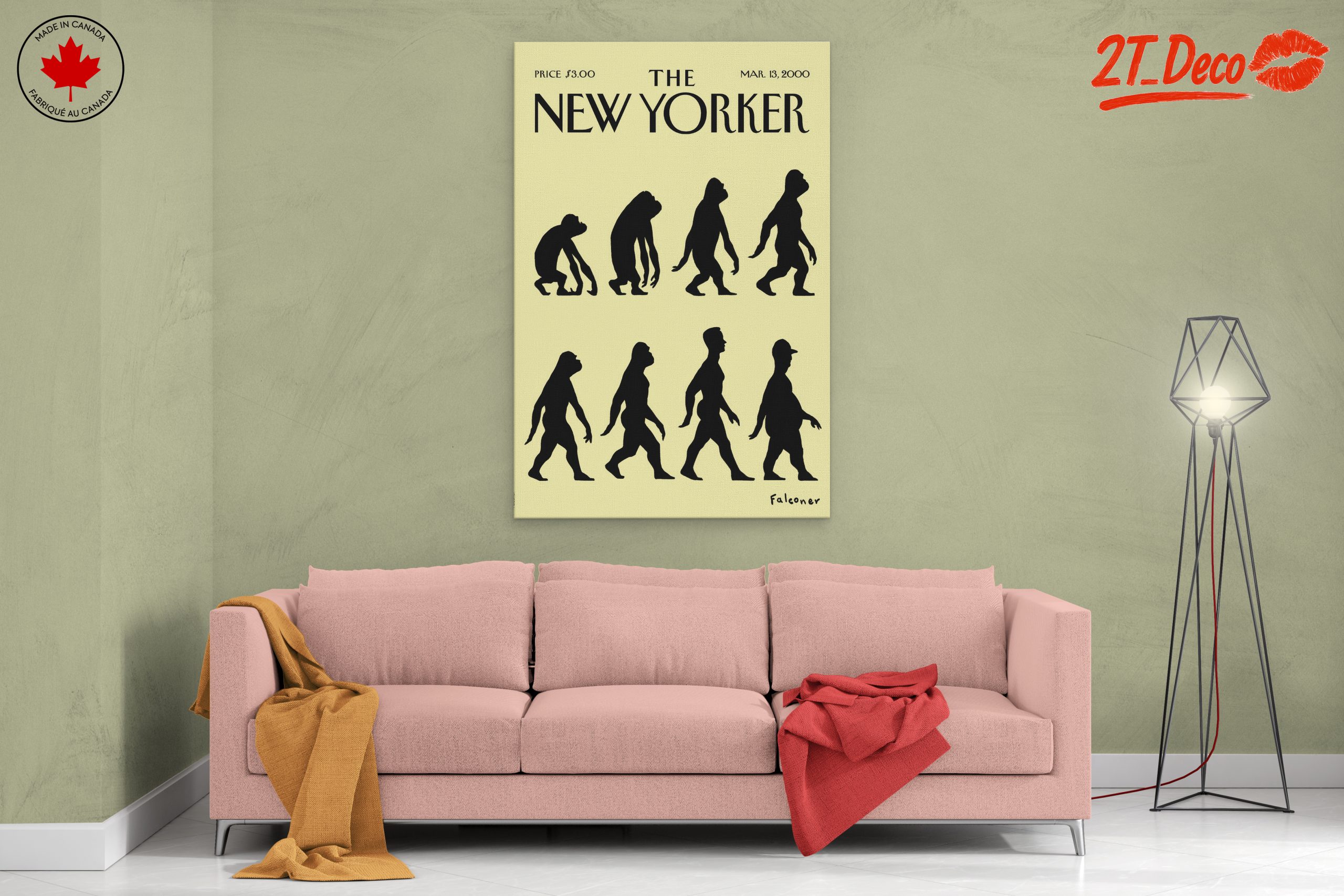 New Yorker Evolution Wall Art - Image 2